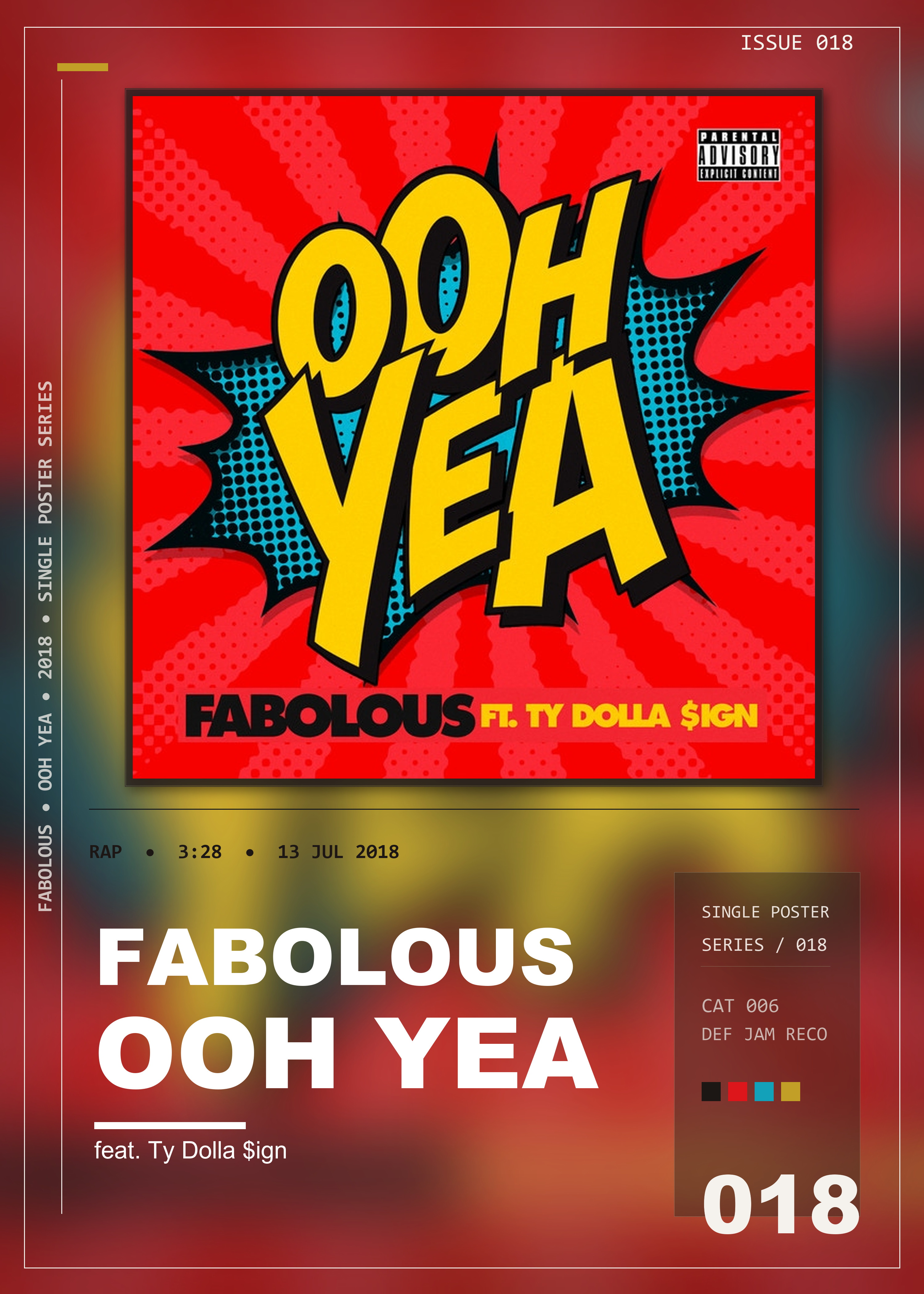 Music poster: Fabolous - Ooh Yea feat Ty Dolla ign