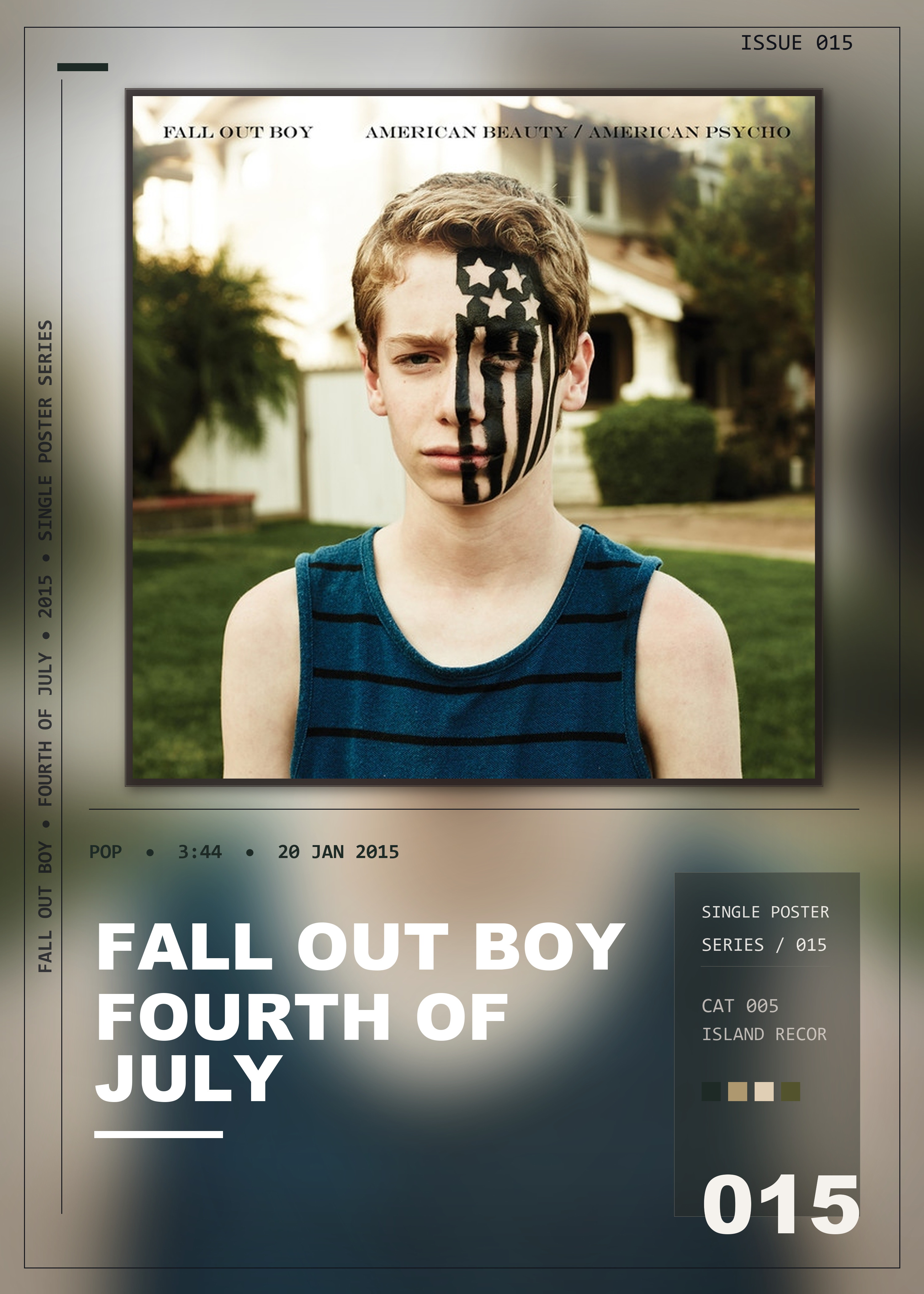 Music poster: Fall Out Boy - Fourth Of July