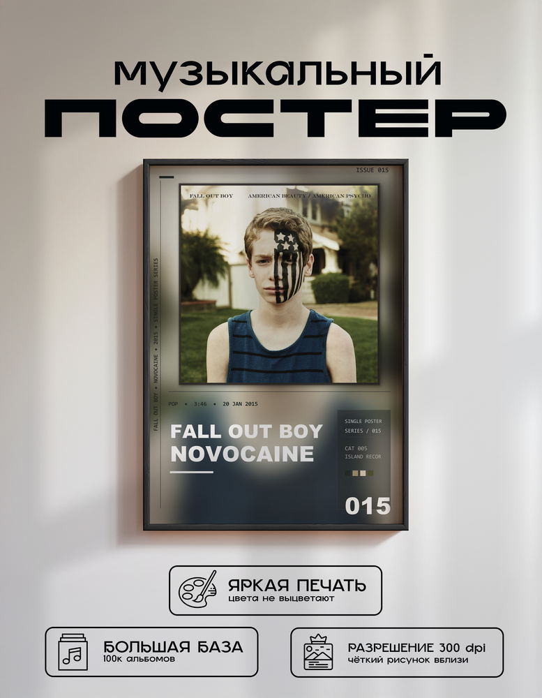 Music poster: Fall Out Boy - Novocaine