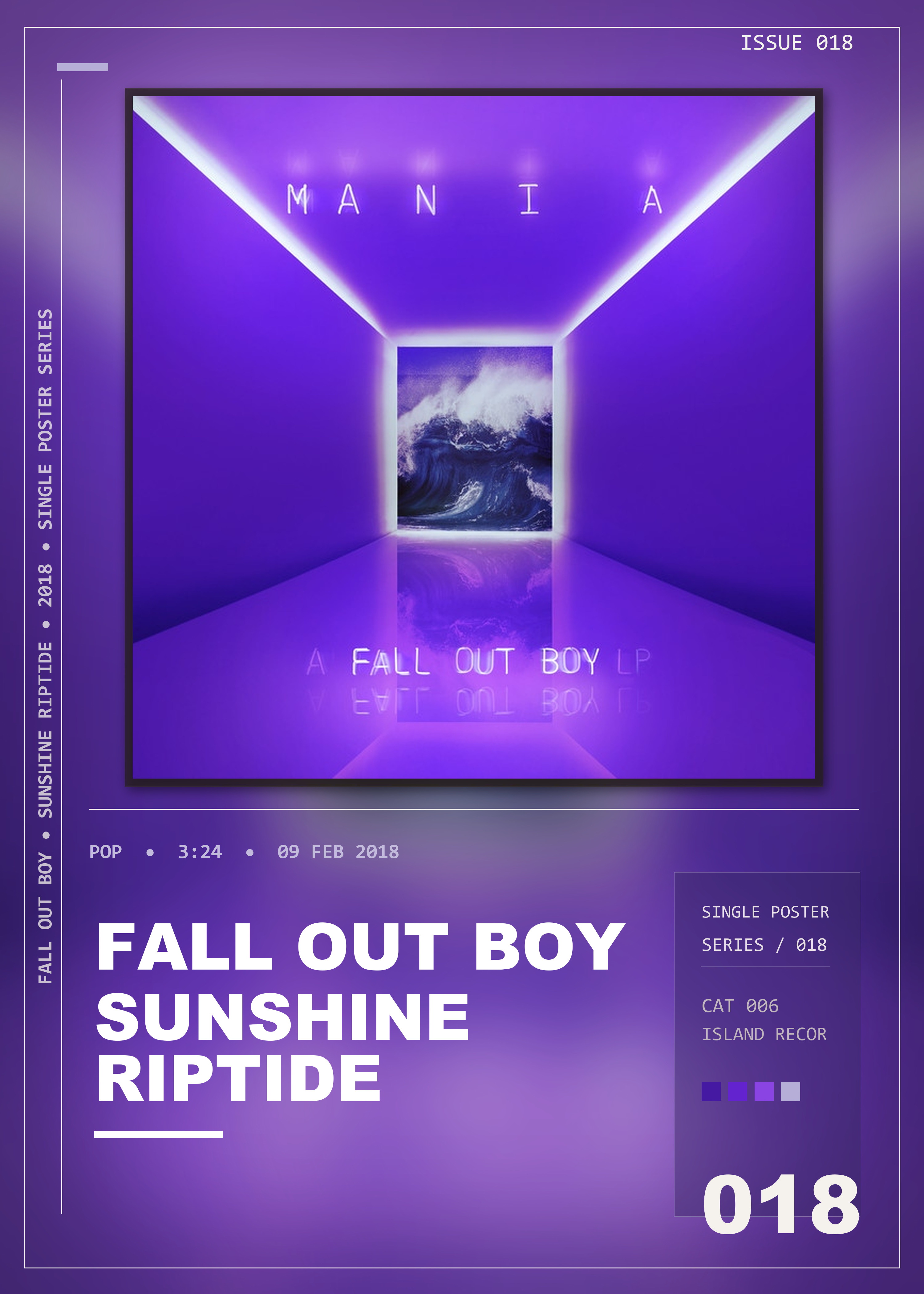 Music poster: Fall Out Boy - Sunshine Riptide