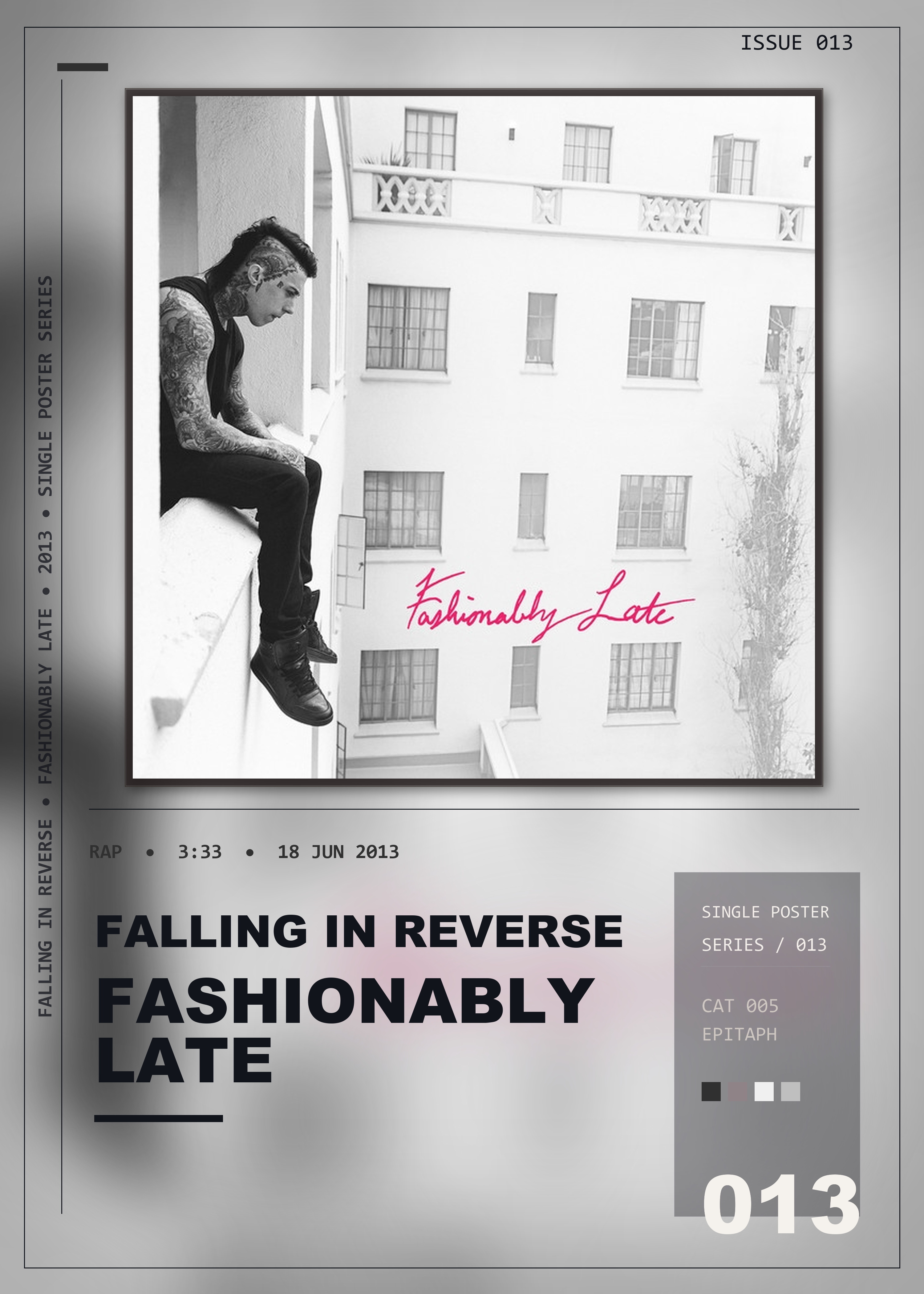 Music poster: Falling In Reverse - Fashionably Late