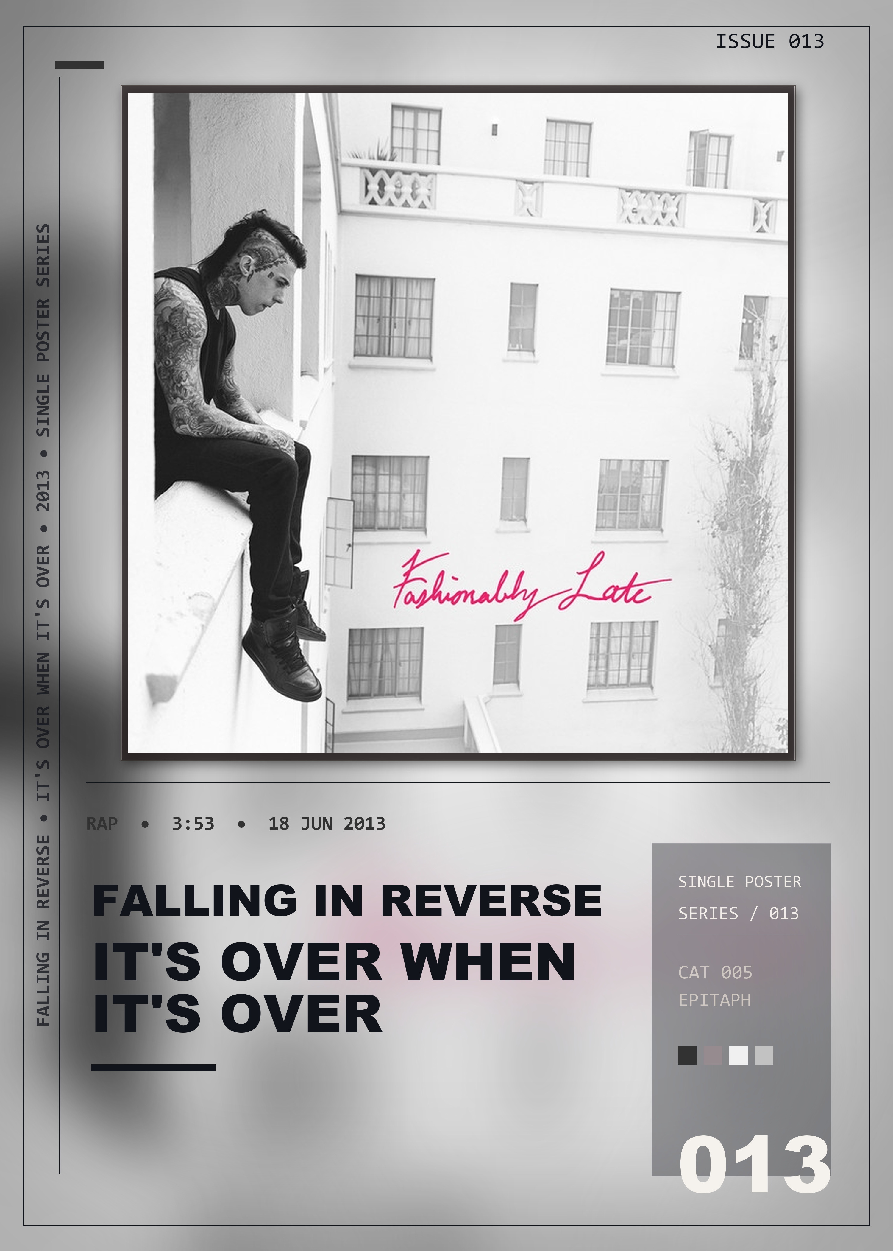 Music poster: Falling In Reverse - Its Over When Its Over