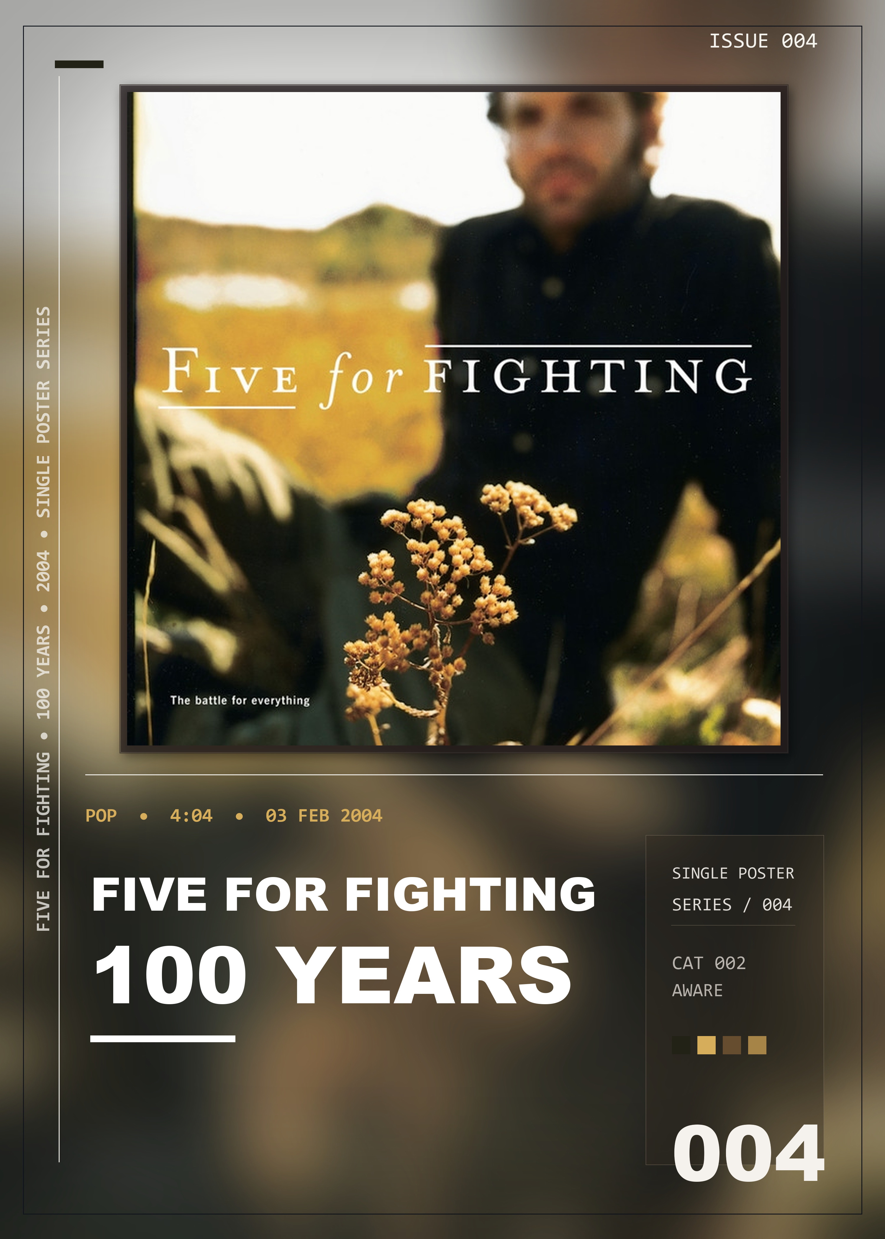 Music poster: Five For Fighting - 100 Years