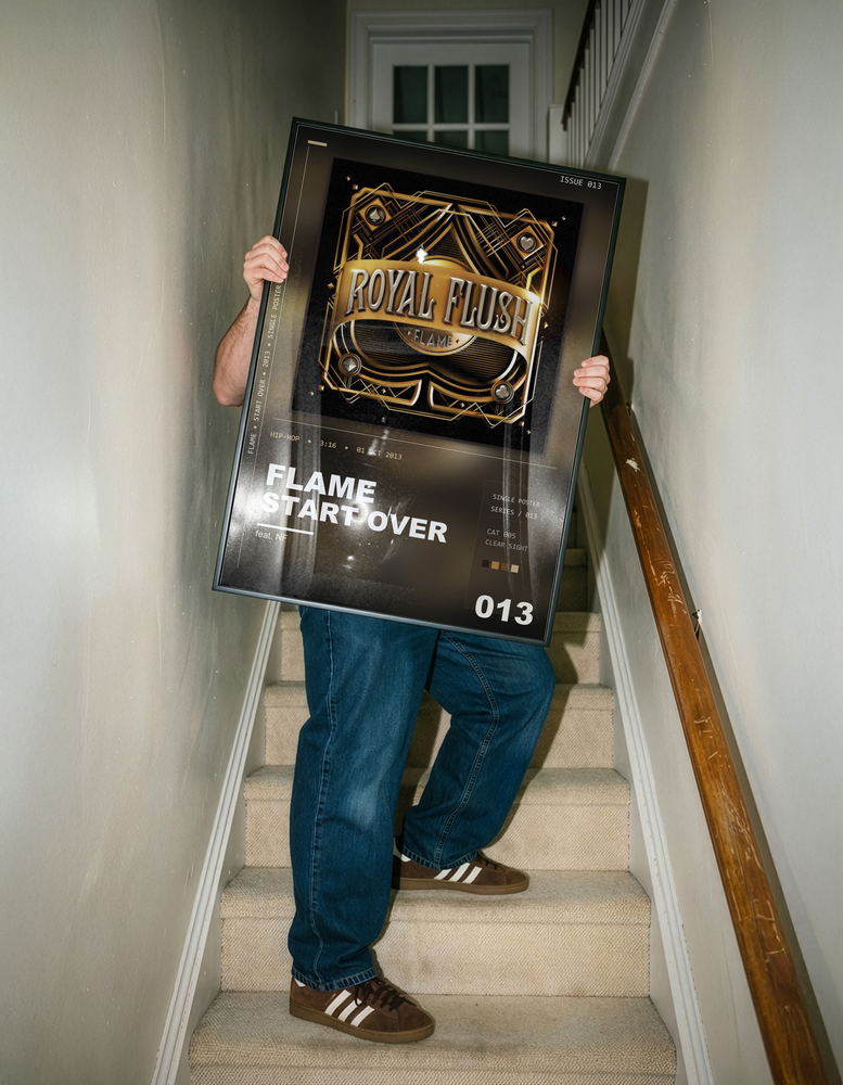 Music poster: Flame - Start Over feat NF
