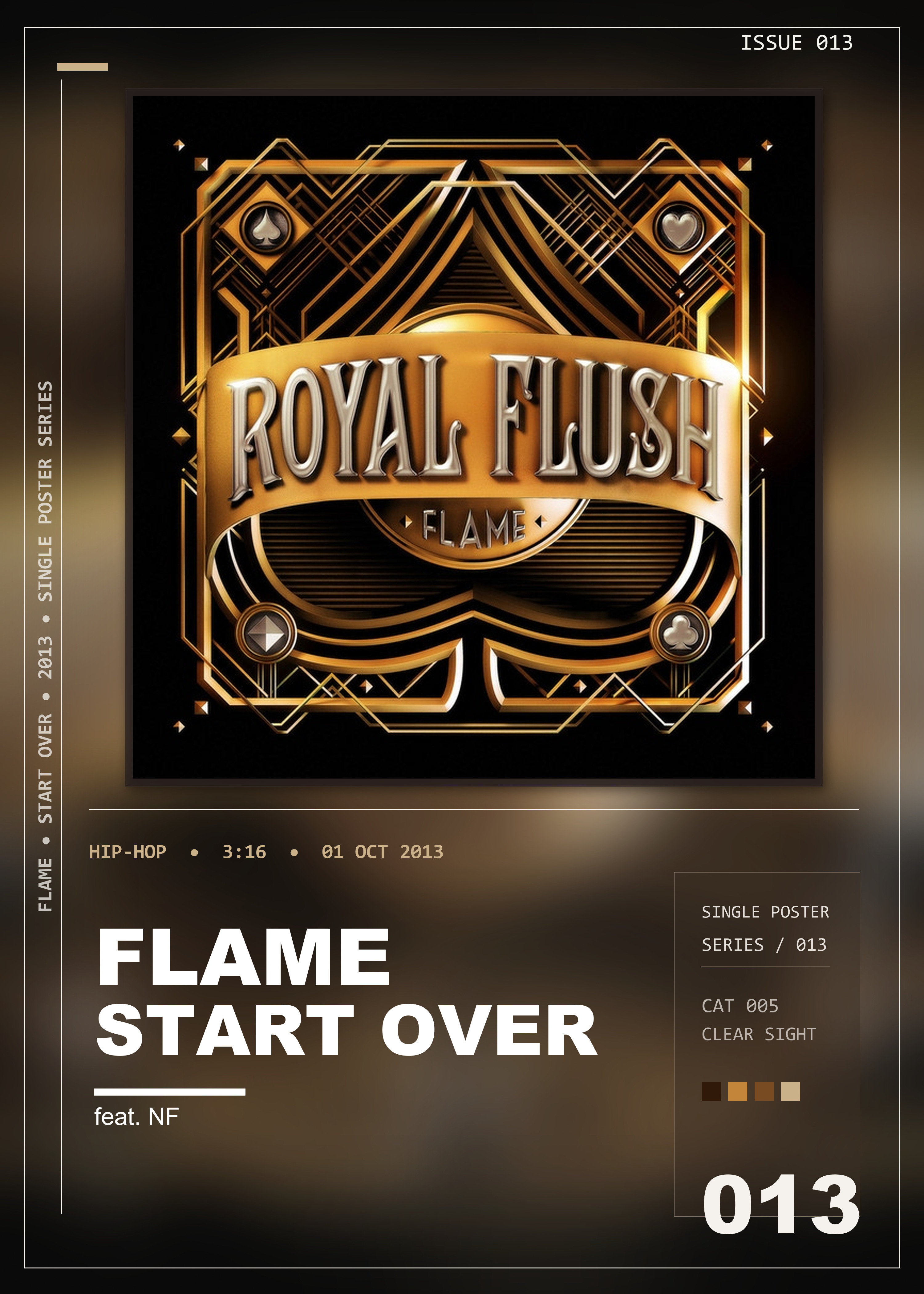 Music poster: Flame - Start Over feat NF