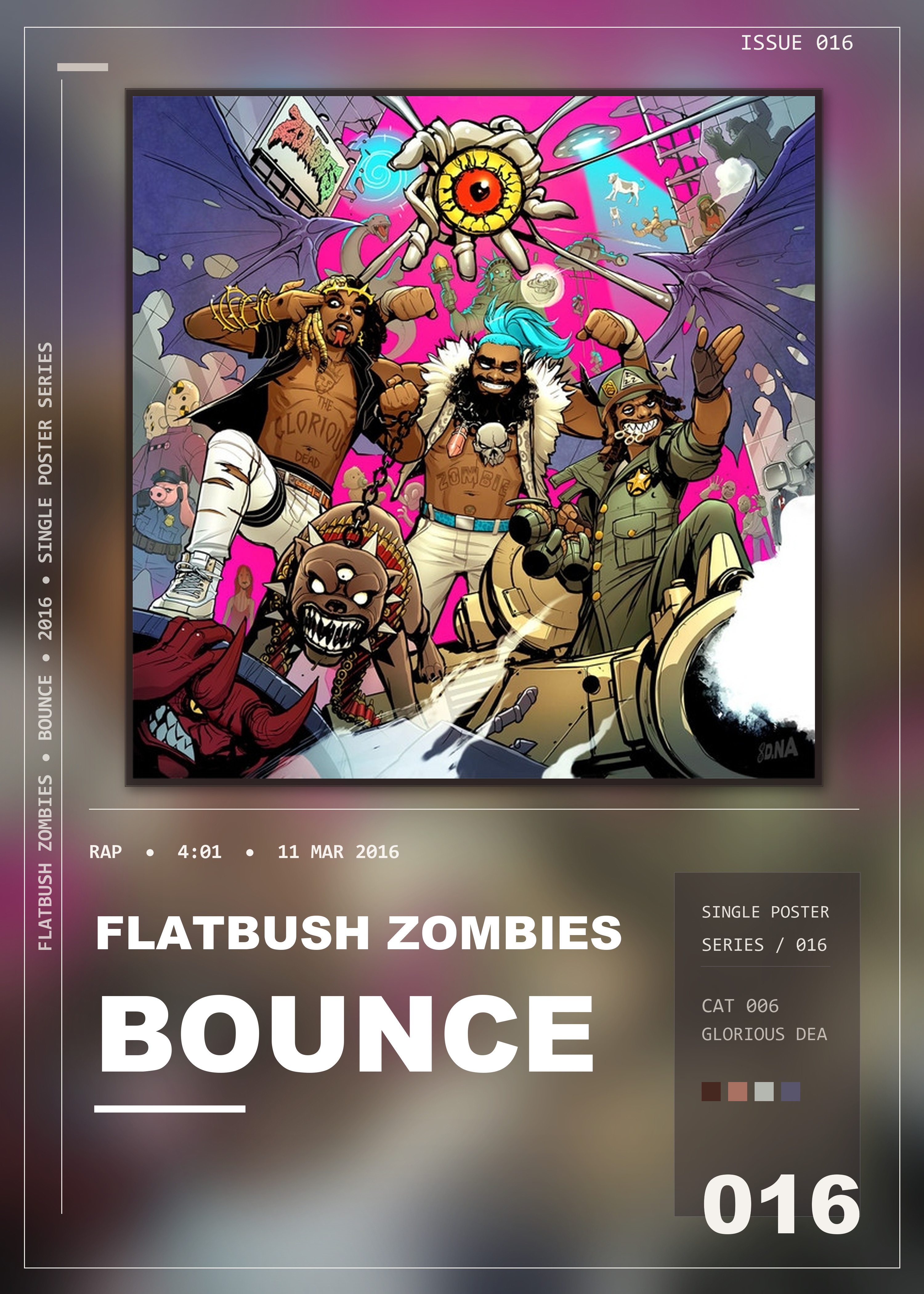 Music poster: Flatbush Zombies - Bounce