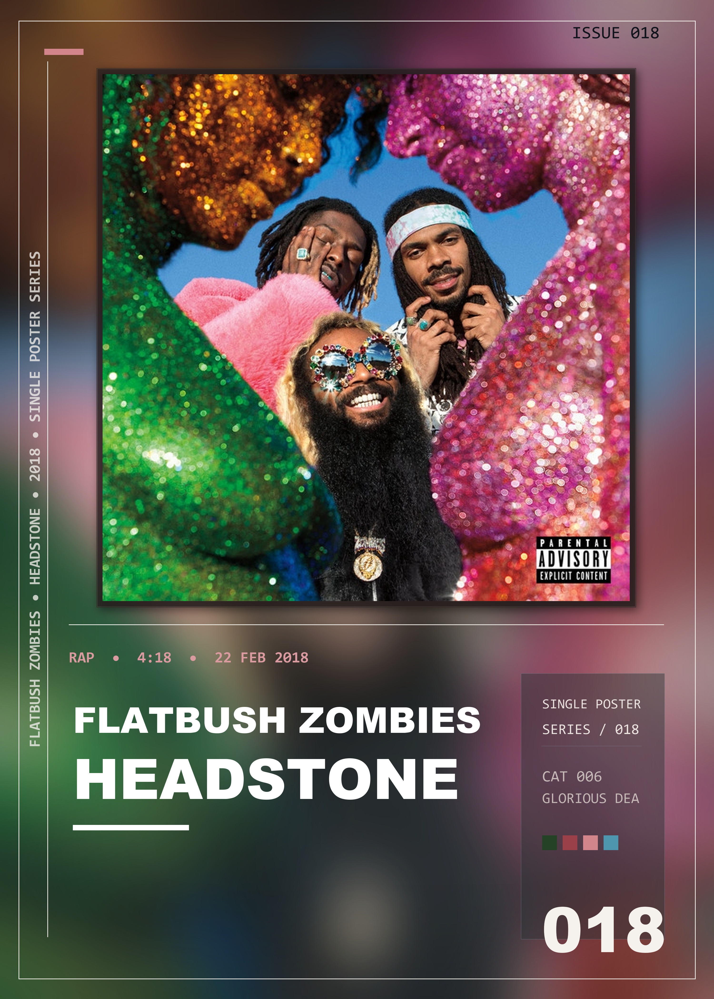 Music poster: Flatbush Zombies - Headstone
