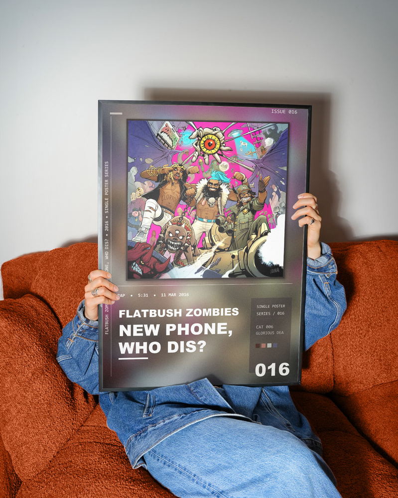 Music poster: Flatbush Zombies - New Phone Who Dis