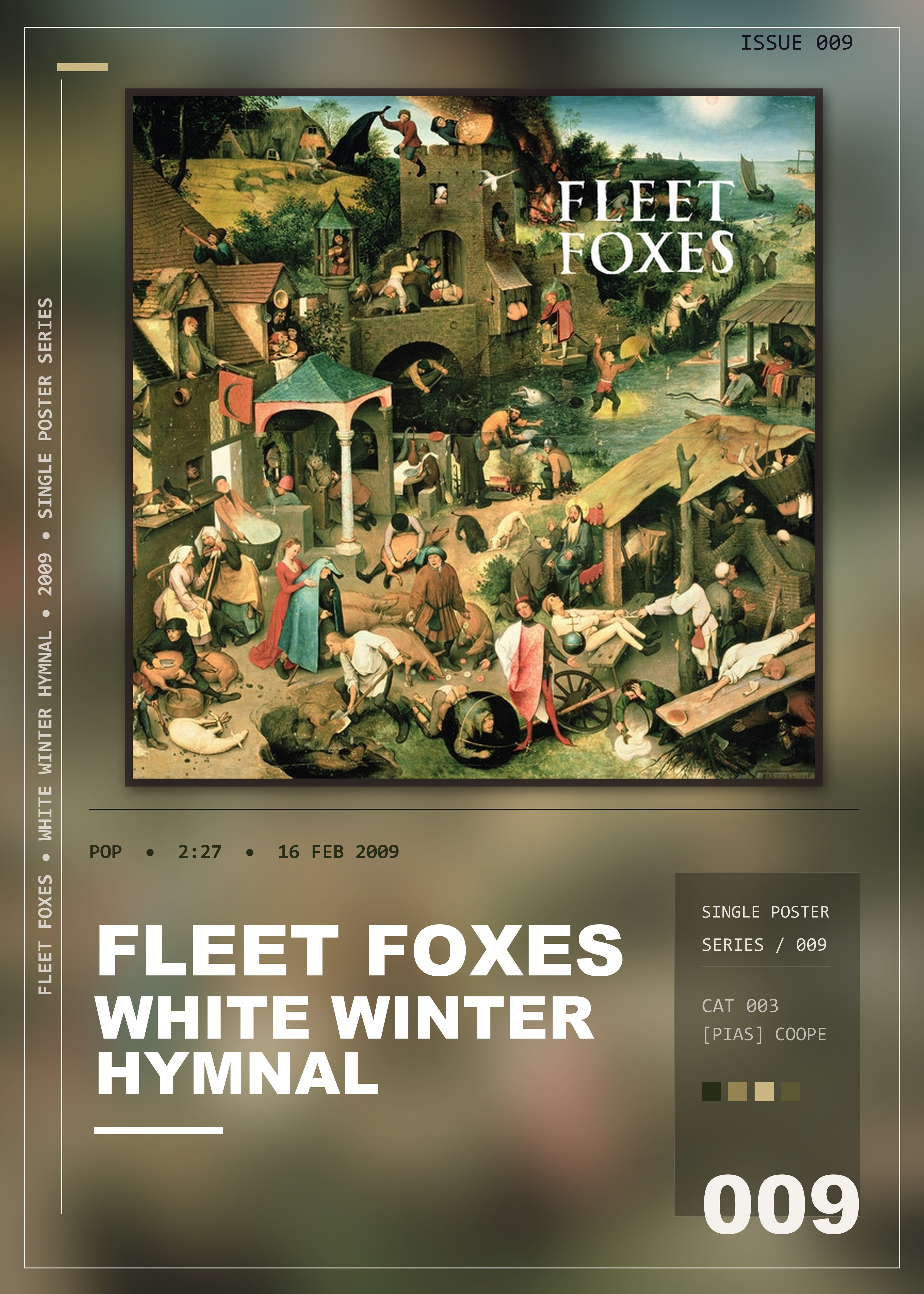 Music poster: Fleet Foxes - White Winter Hymnal