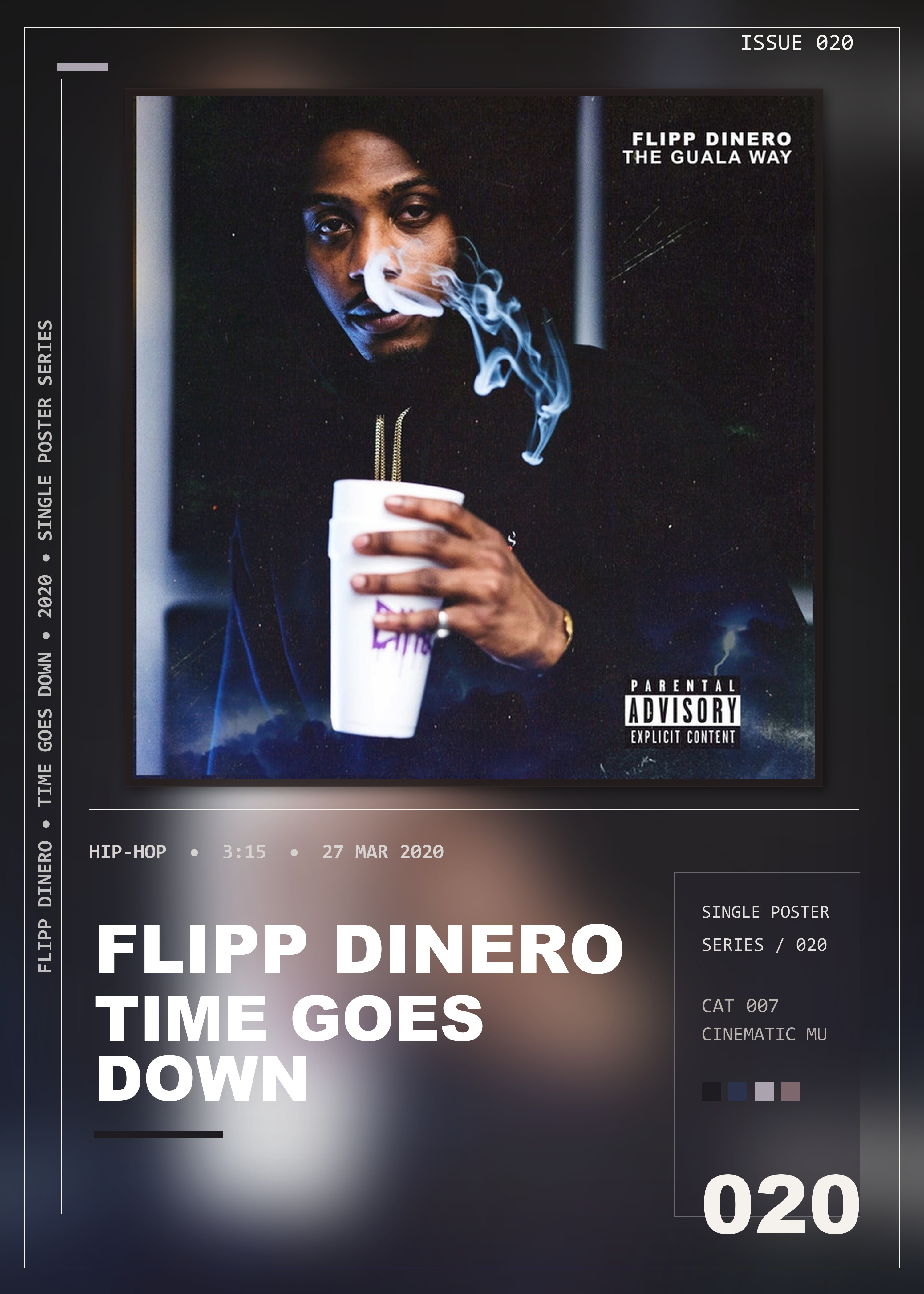 Music poster: Flipp Dinero - Time Goes Down