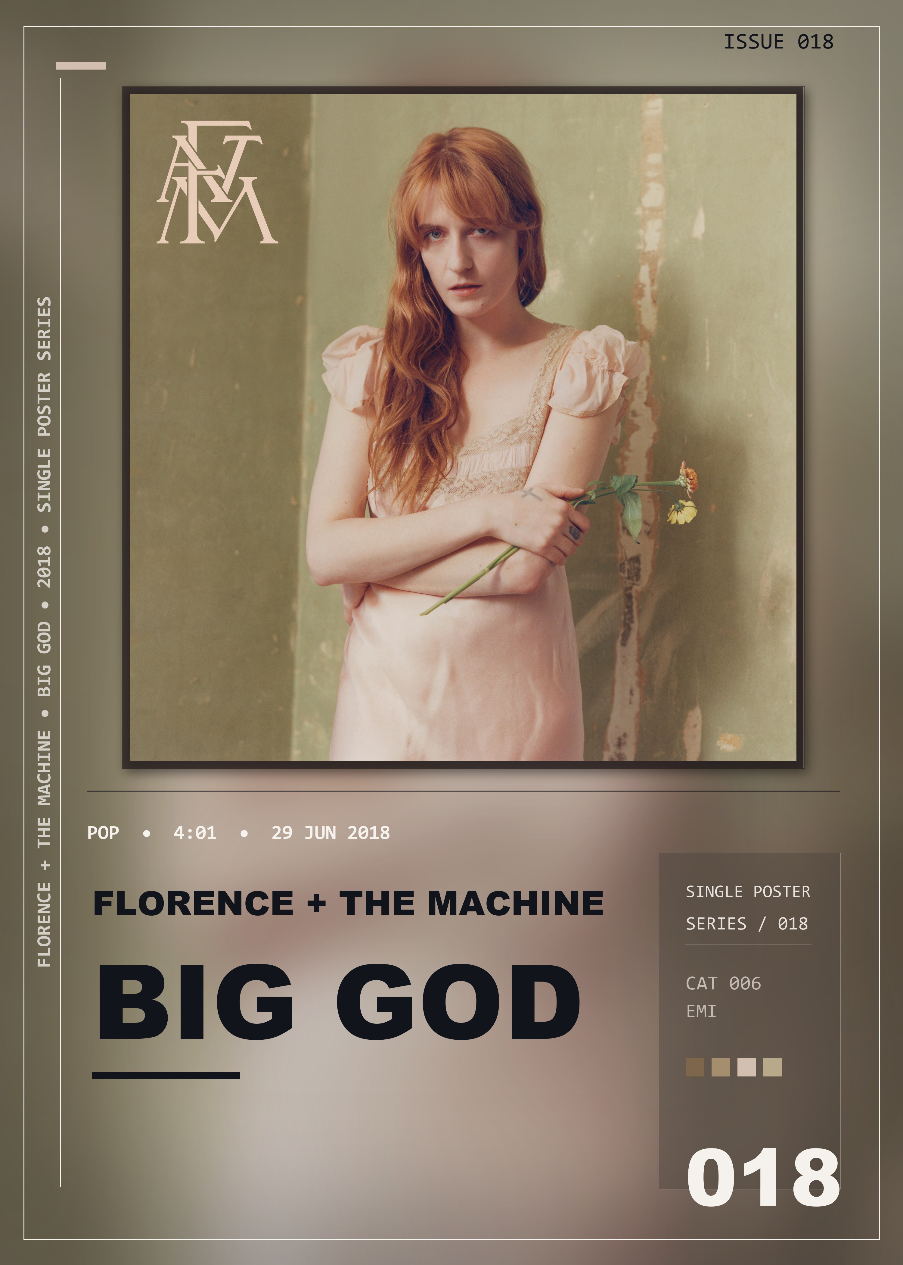 Music poster: Florence The Machine - Big God