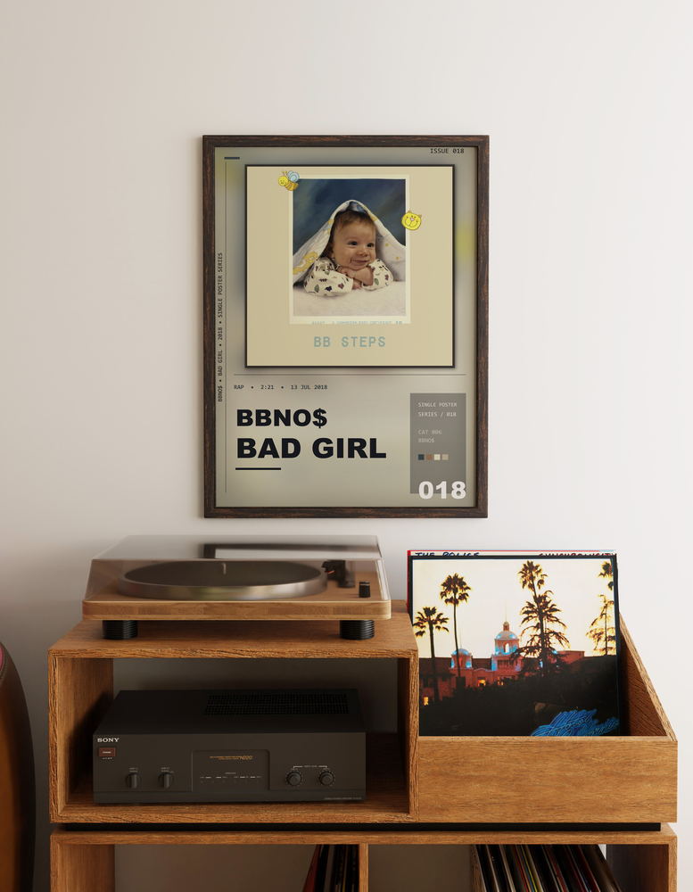 Music poster: bbno - bad girl