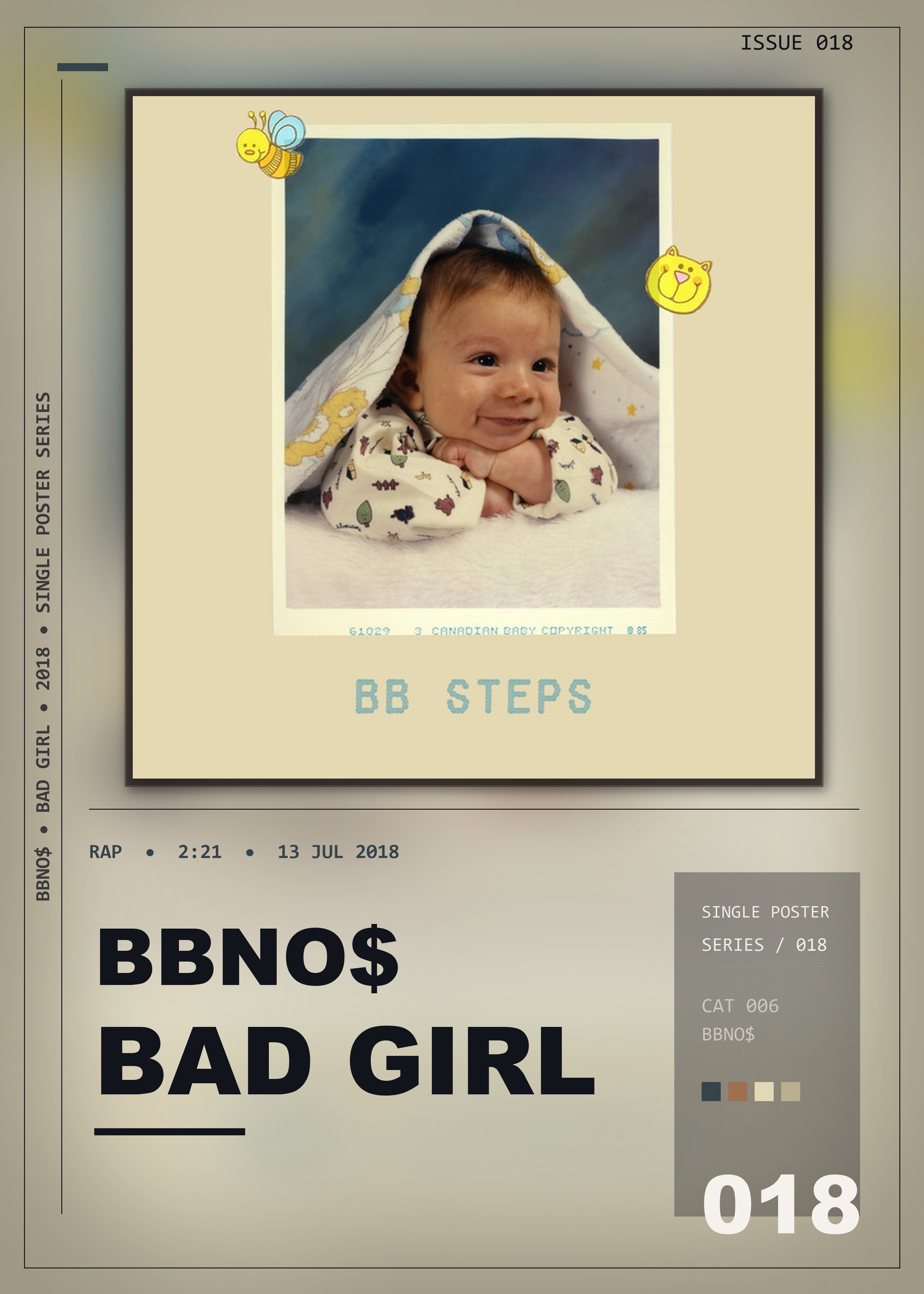 Music poster: bbno - bad girl