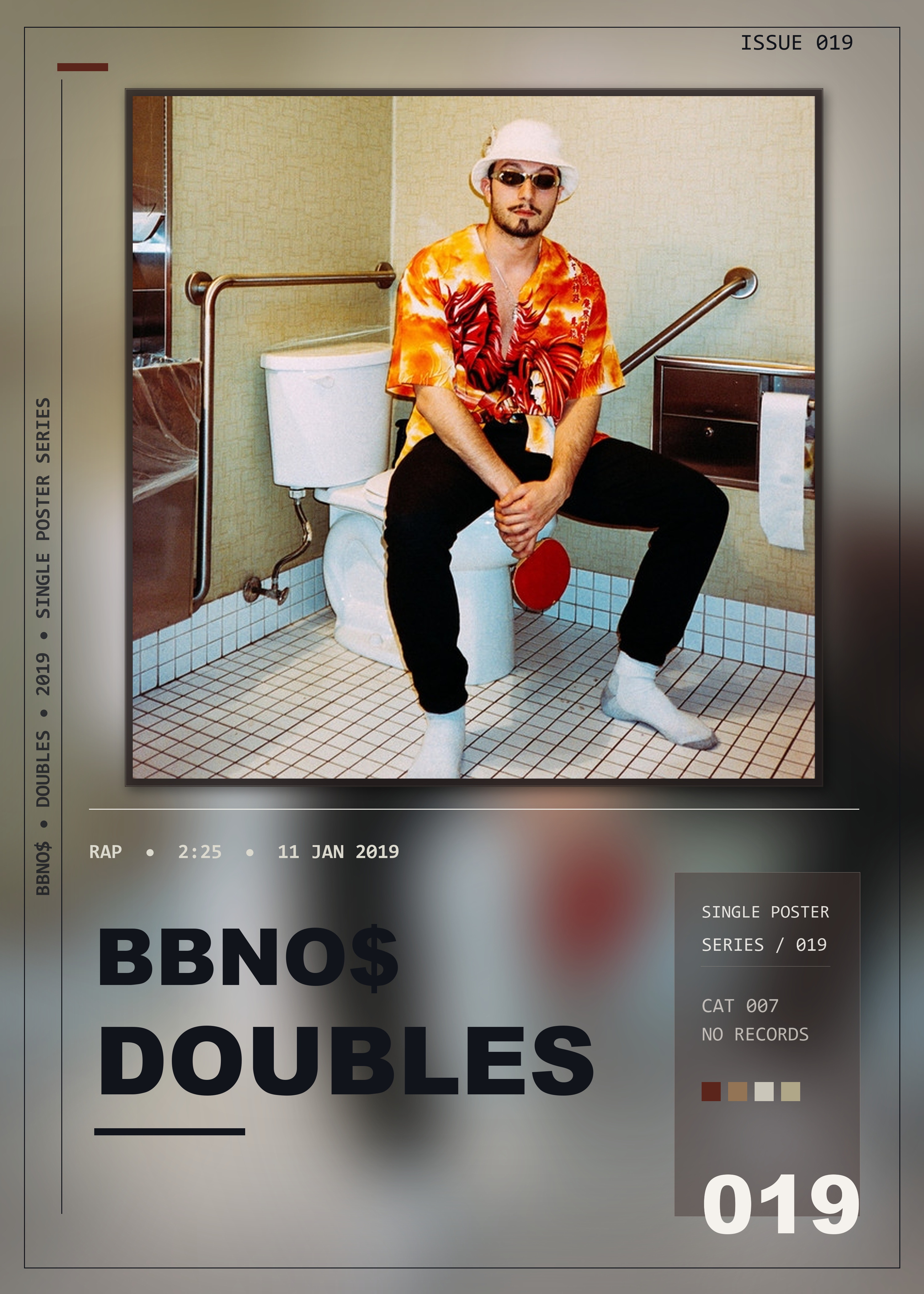 Music poster: bbno - doubles