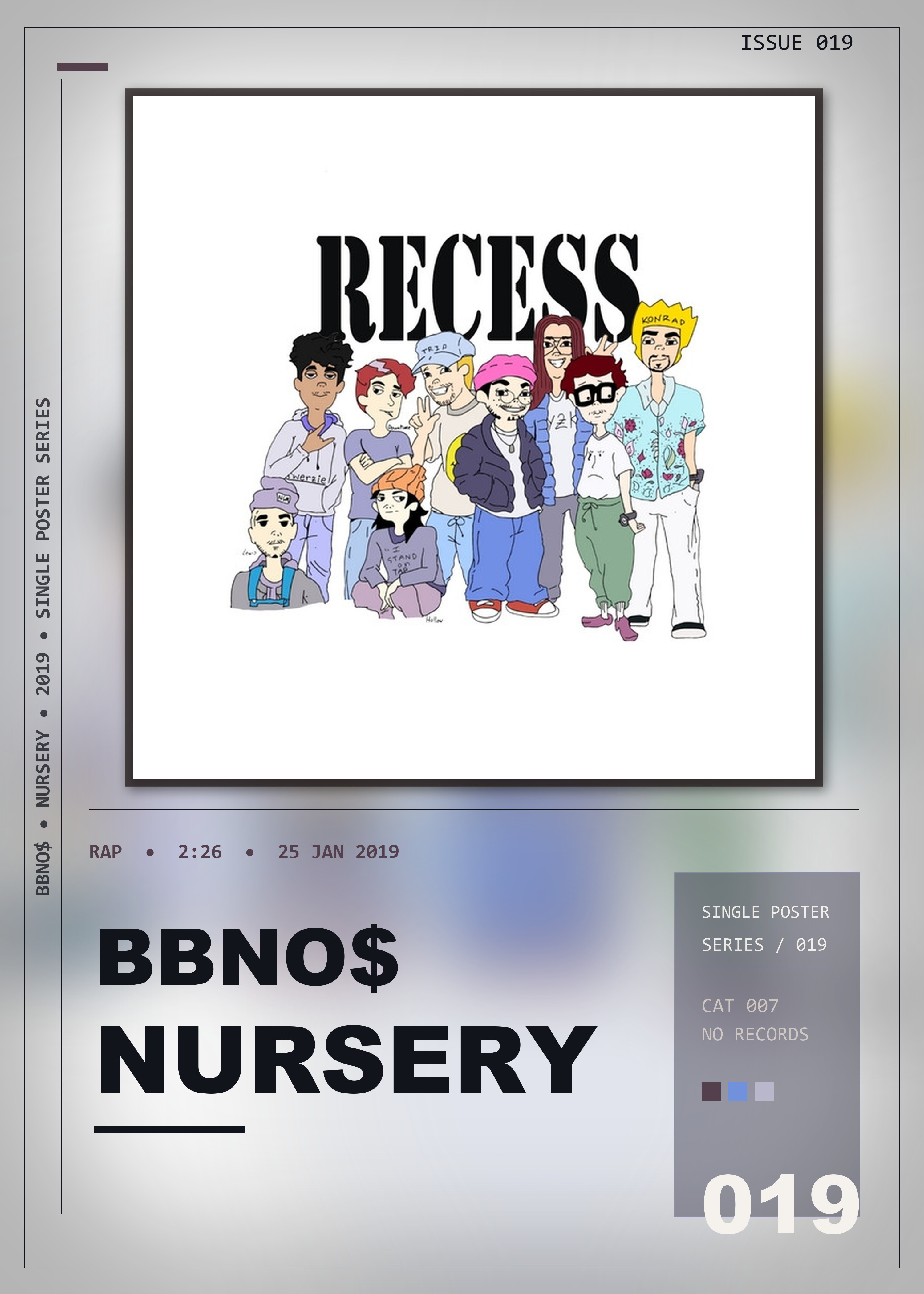 Music poster: bbno - nursery