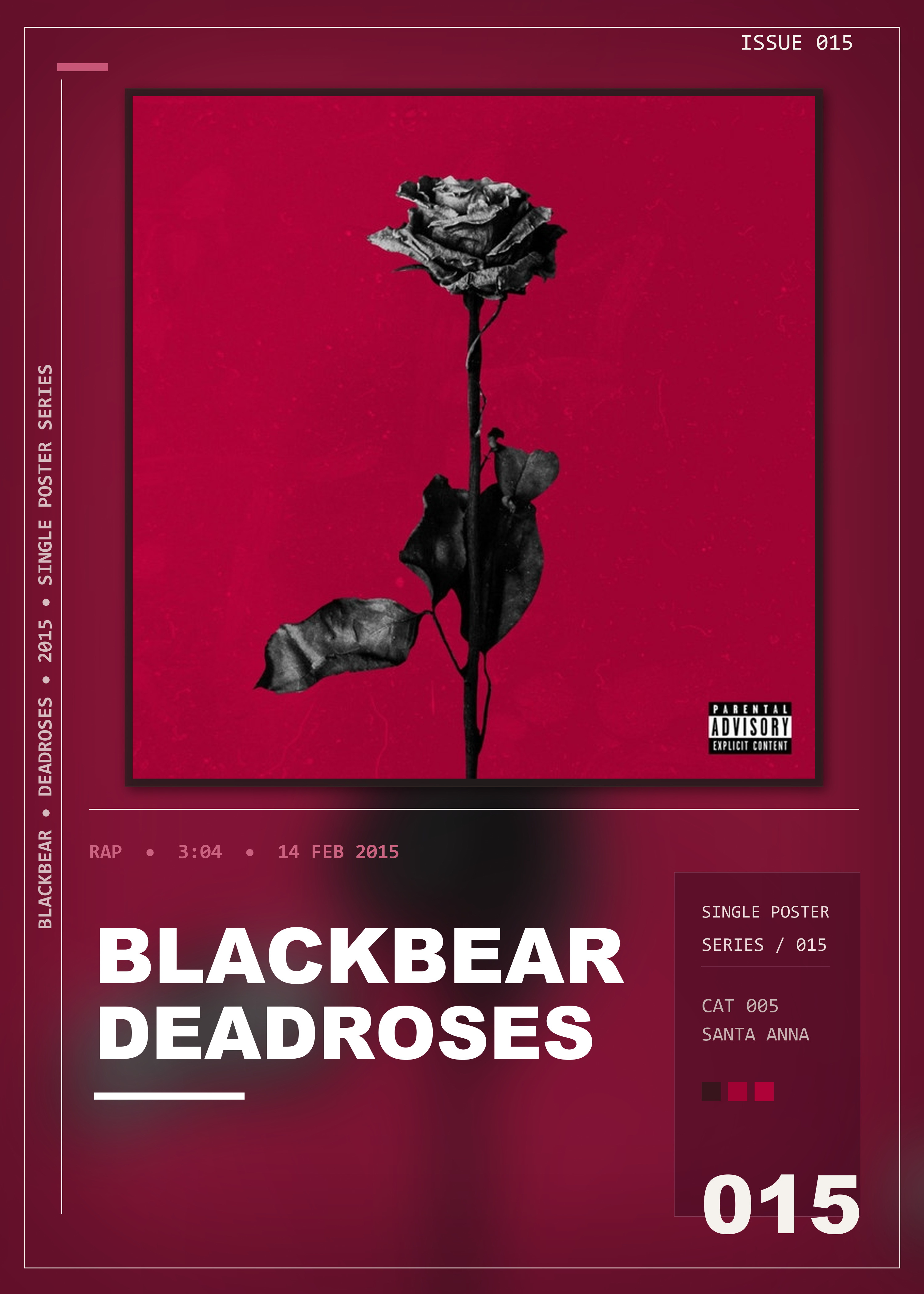 Music poster: blackbear - Deadroses