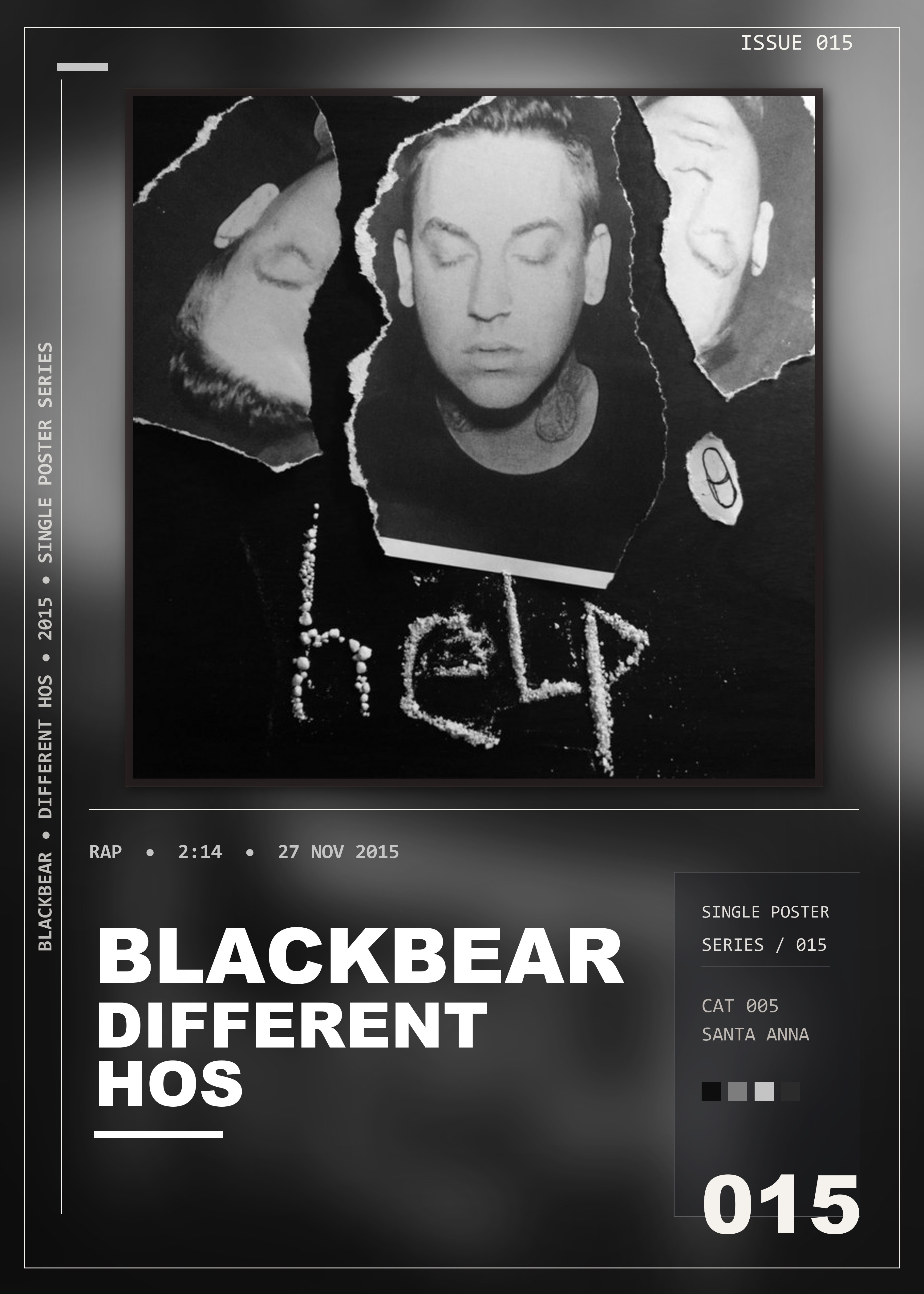 Music poster: blackbear - Different Hos