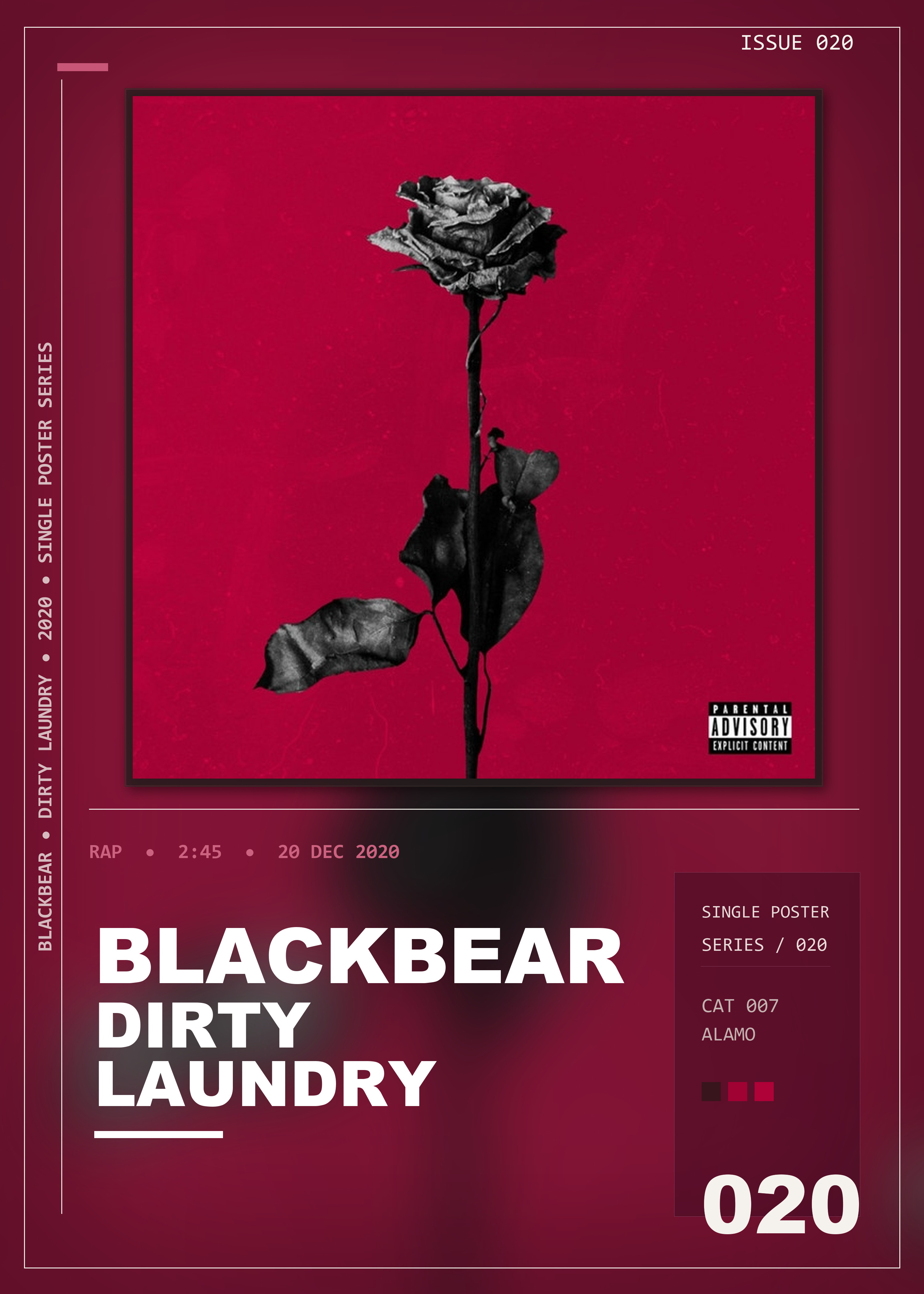 Music poster: blackbear - Dirty Laundry