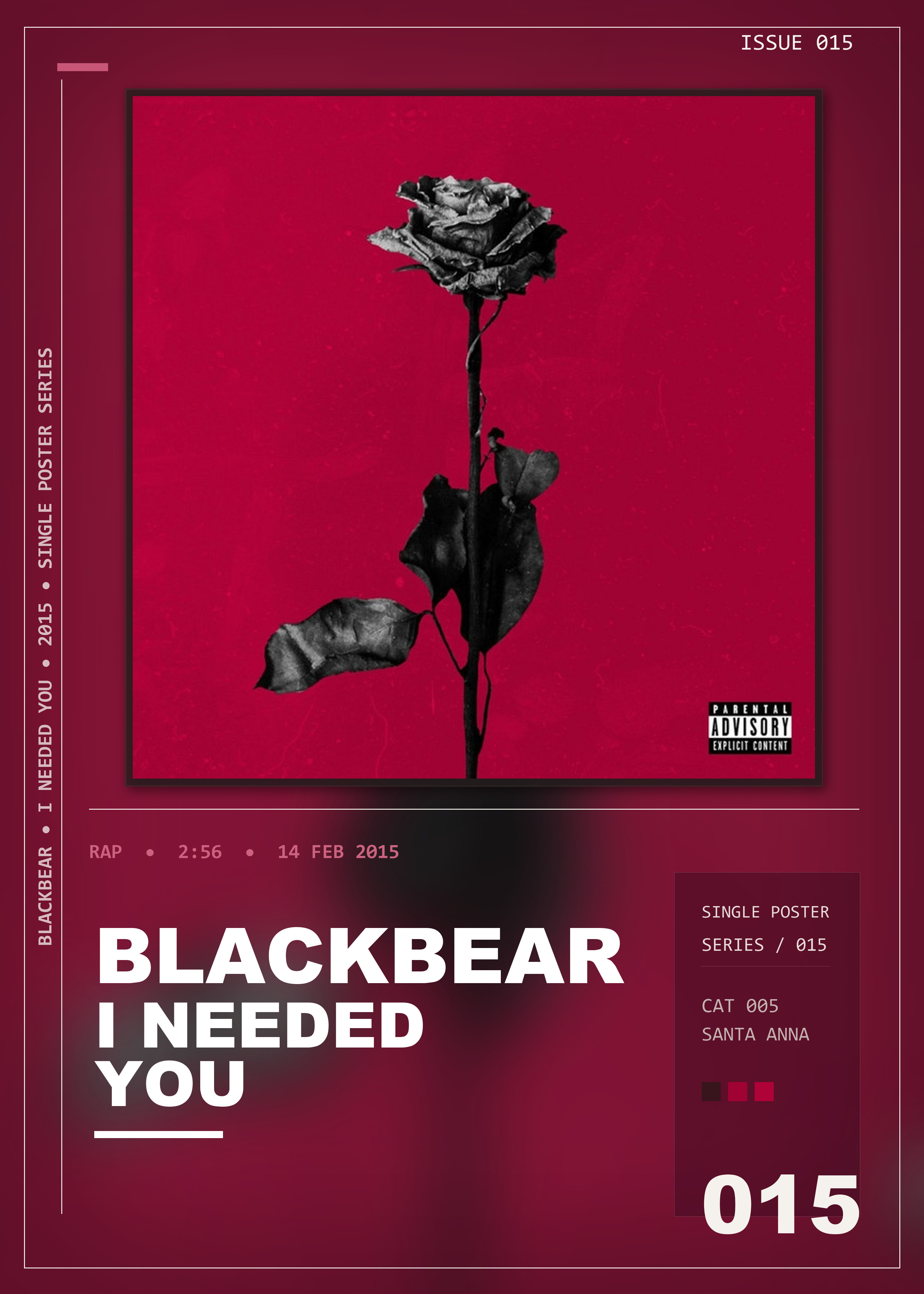 Music poster: blackbear - I Needed You