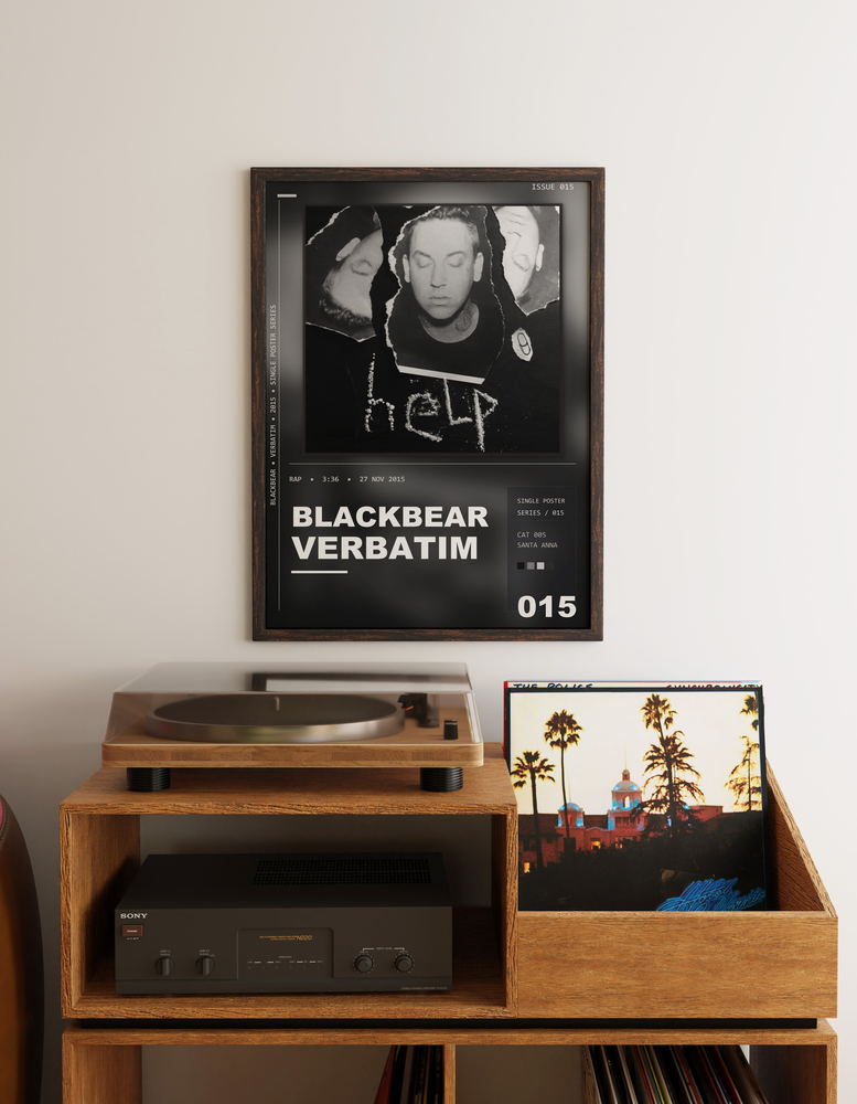 Music poster: blackbear - Verbatim