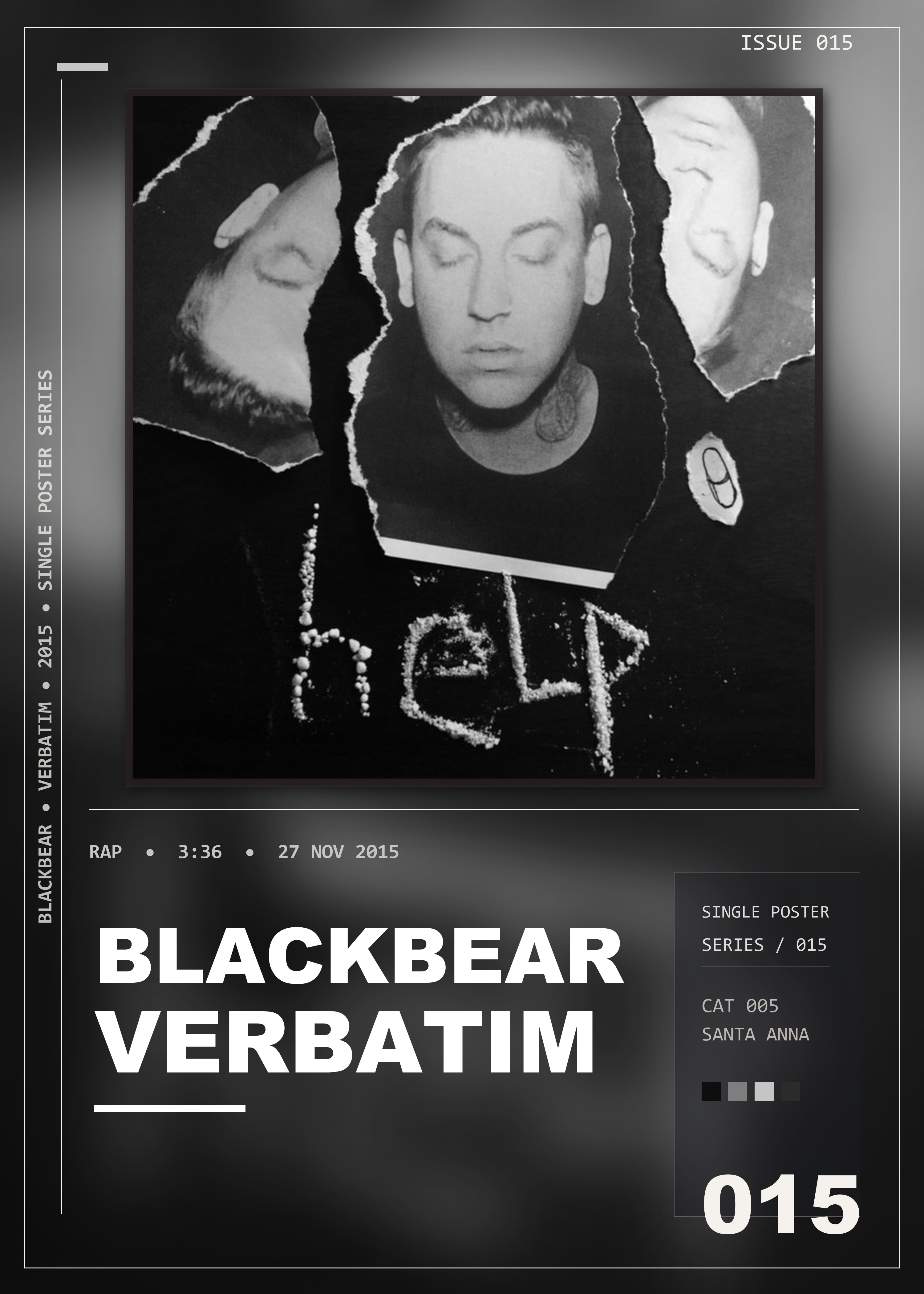 Music poster: blackbear - Verbatim