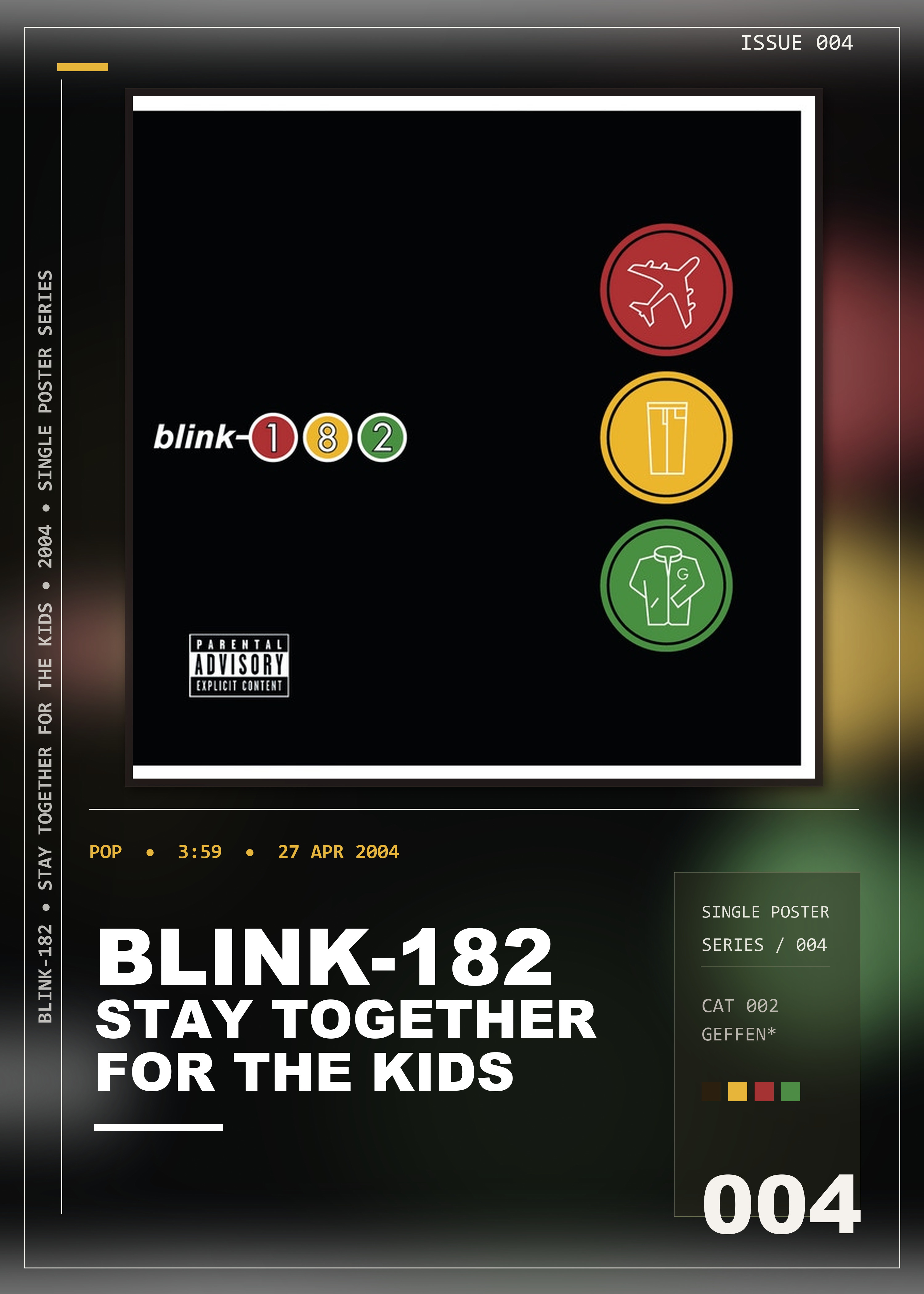 Music poster: blink-182 - Stay Together For The Kids