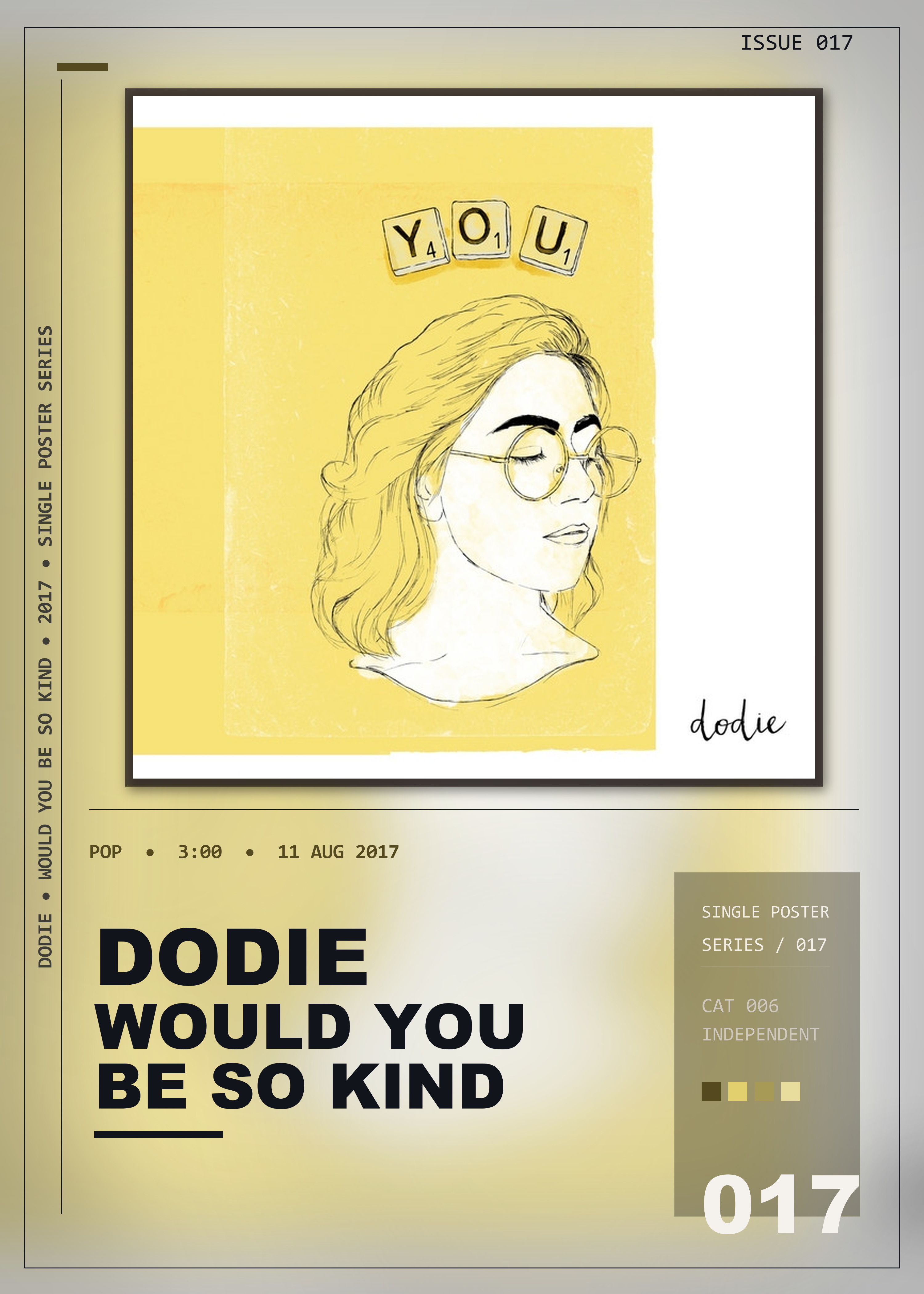 Music poster: dodie - Would You Be So Kind