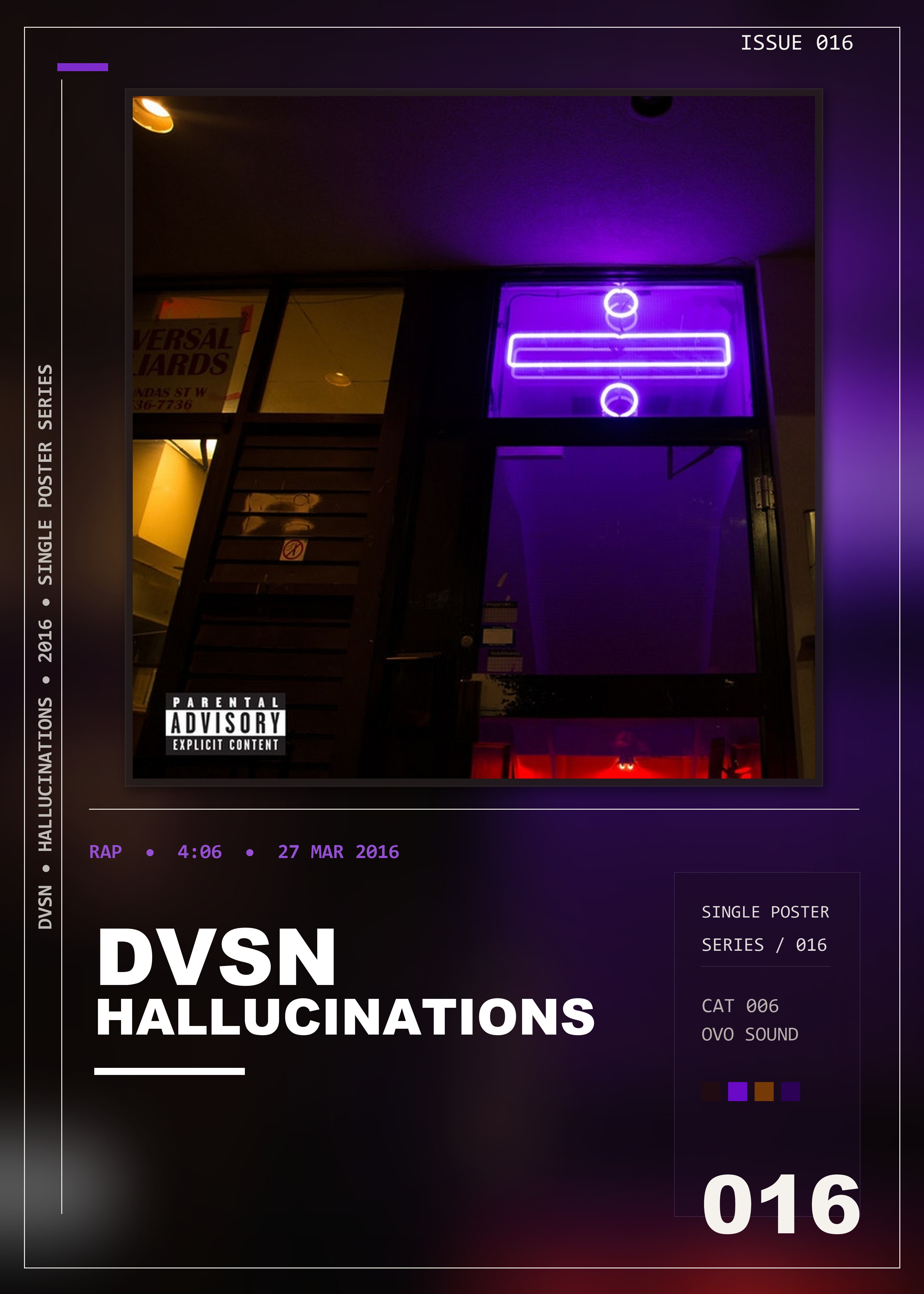 Music poster: dvsn - Hallucinations