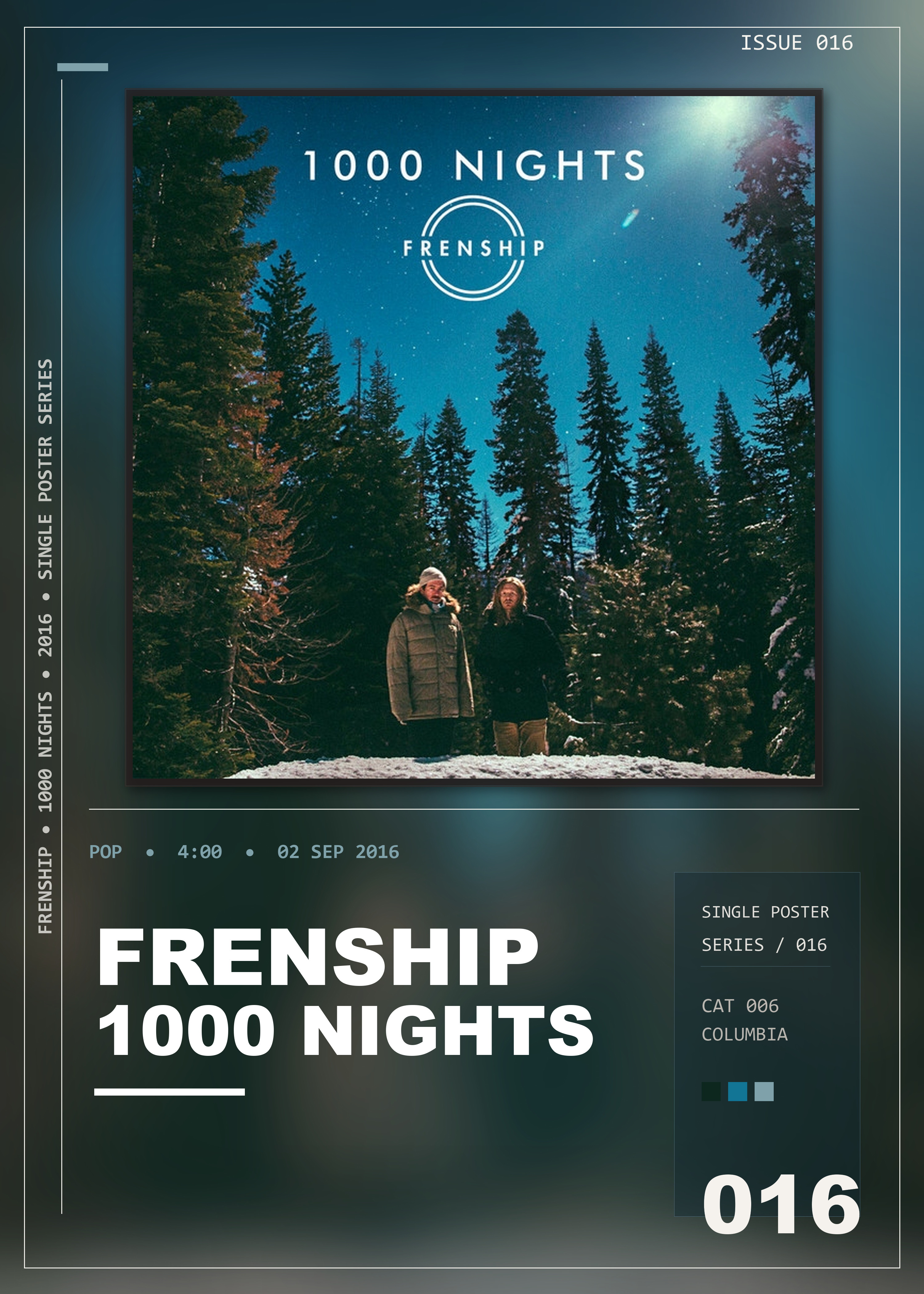 Music poster: FRENSHIP - 1000 Nights