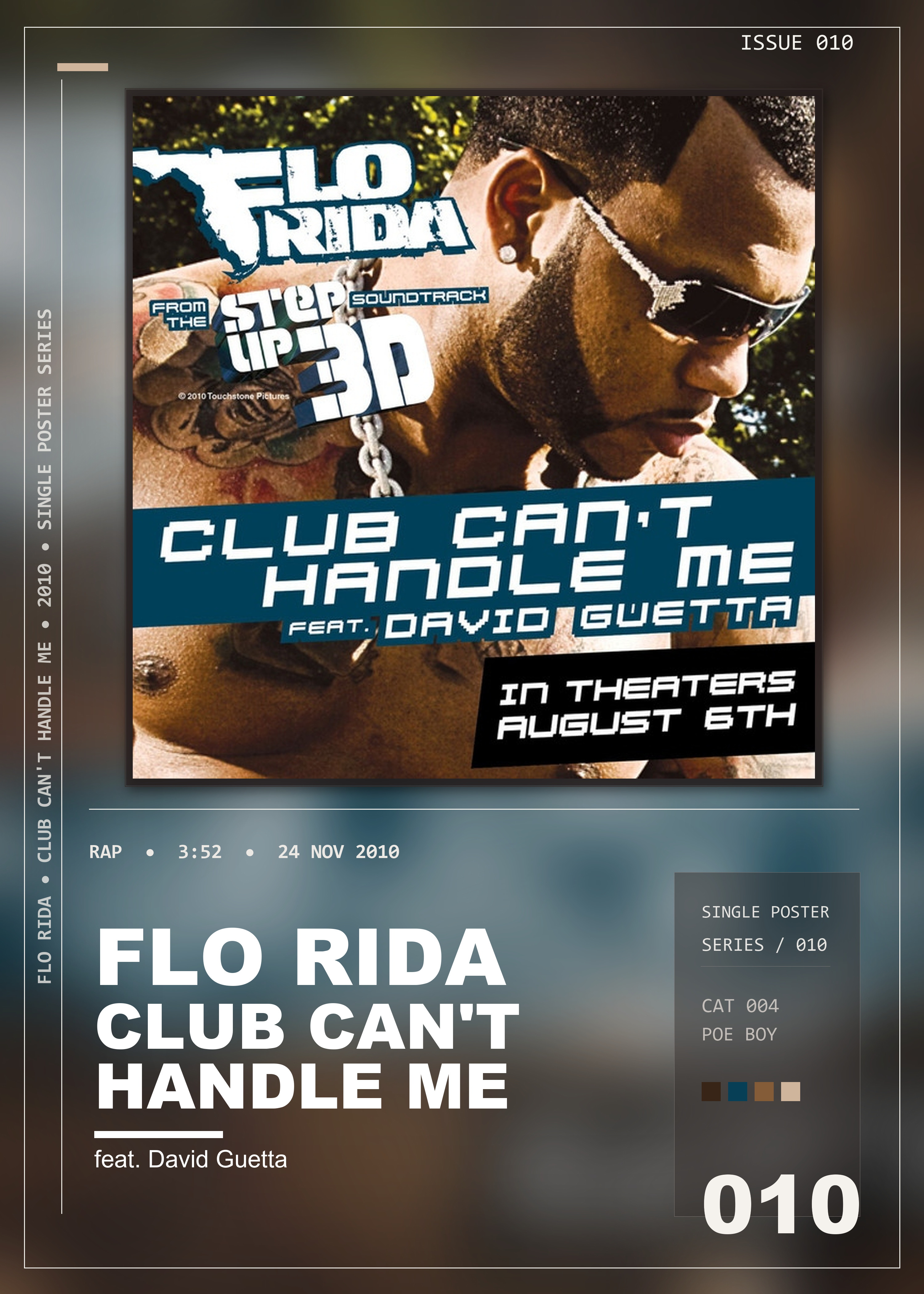 Music poster: Flo Rida - Club Cant Handle Me feat David Guetta - Feat David Guetta