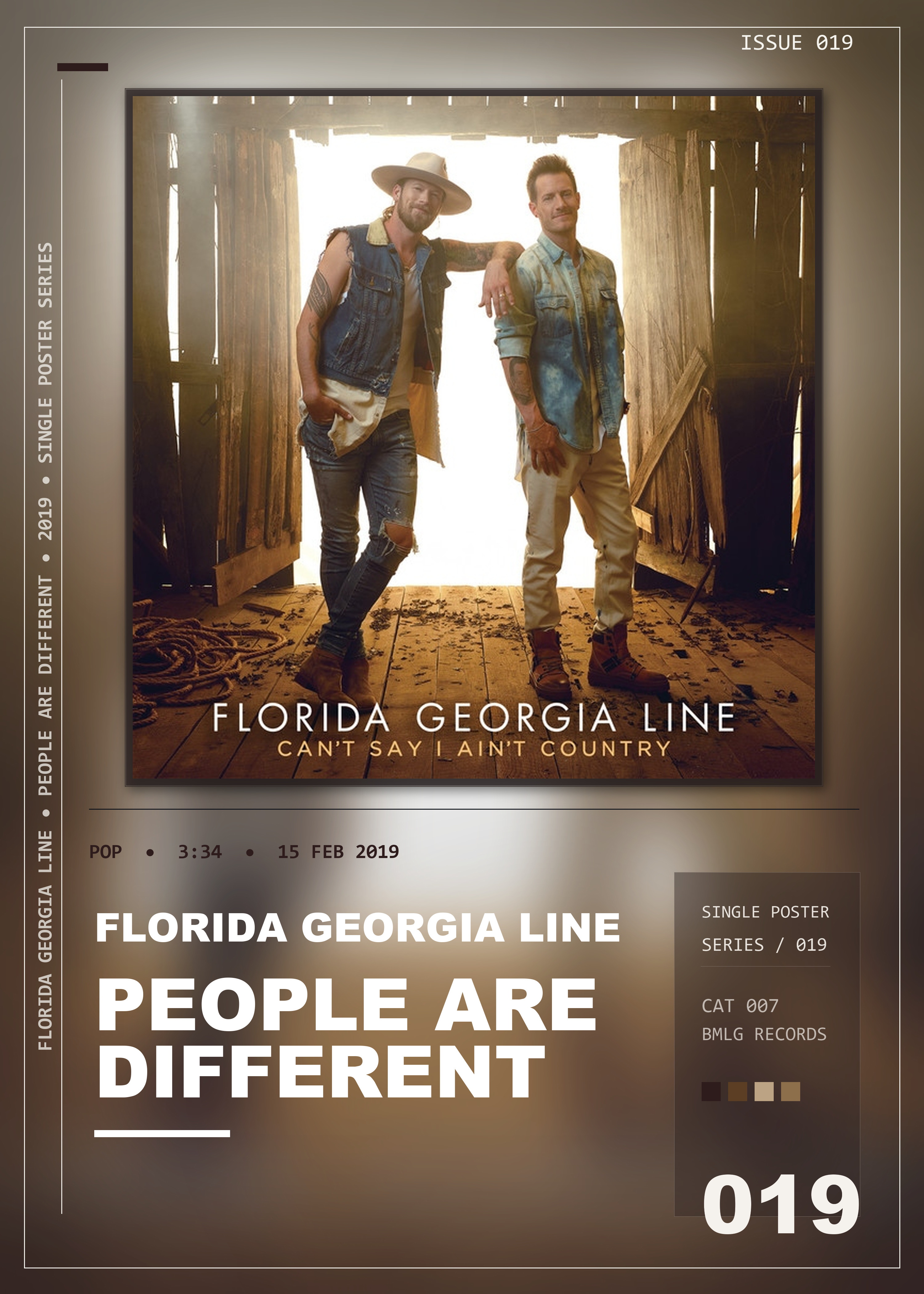 Music poster: Florida Georgia Line - People Are Different