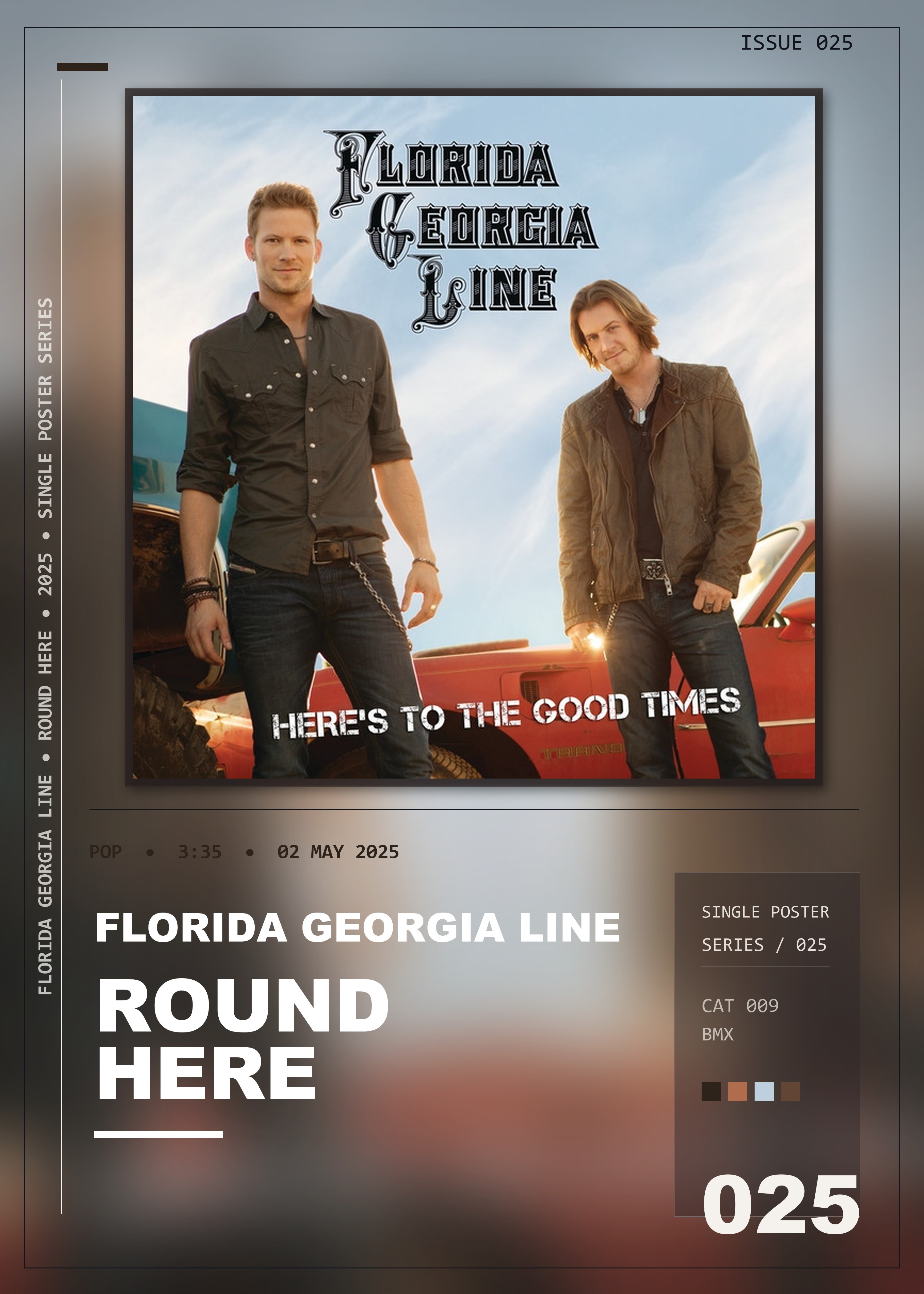 Music poster: Florida Georgia Line - Round Here