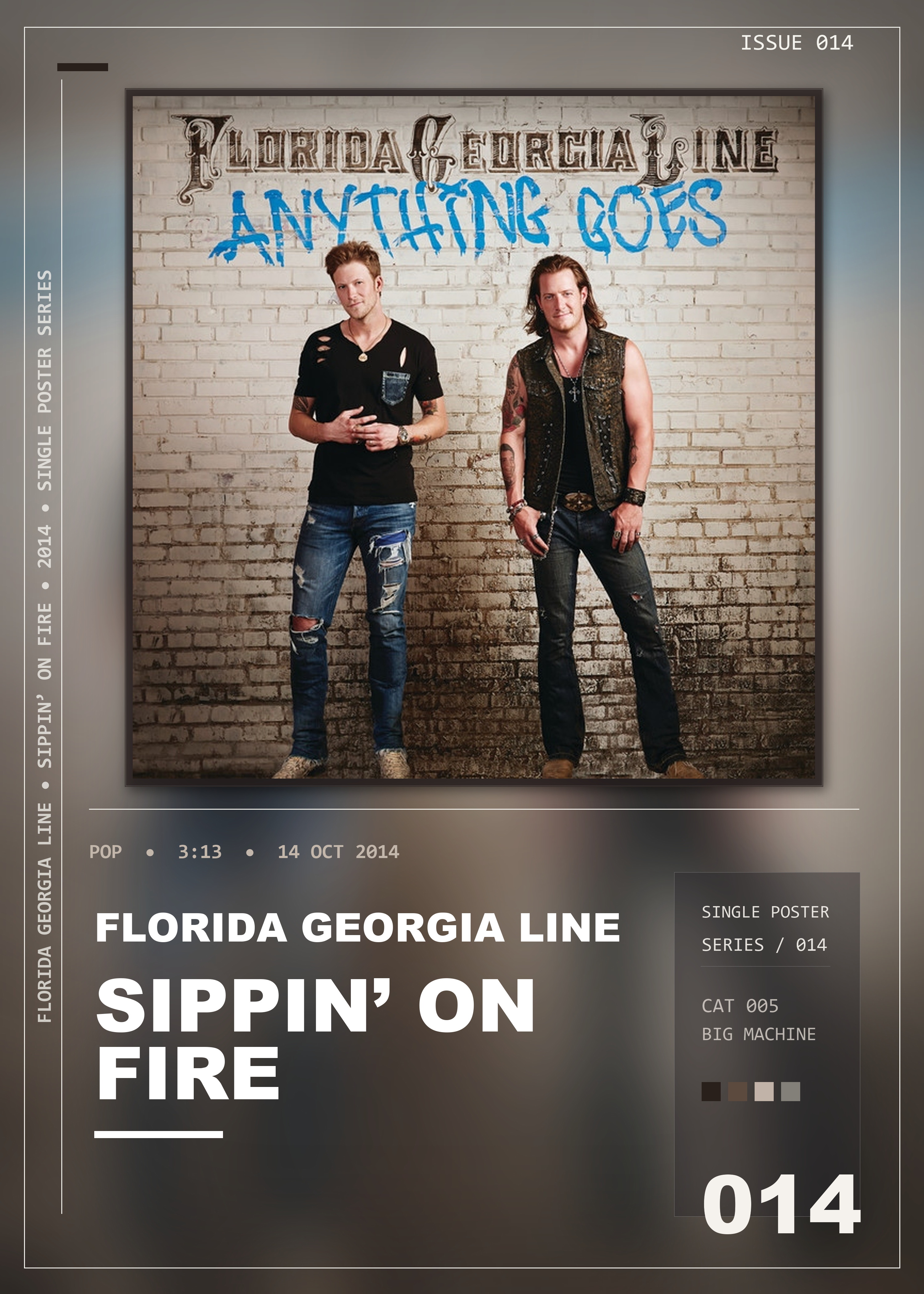 Music poster: Florida Georgia Line - Sippin On Fire