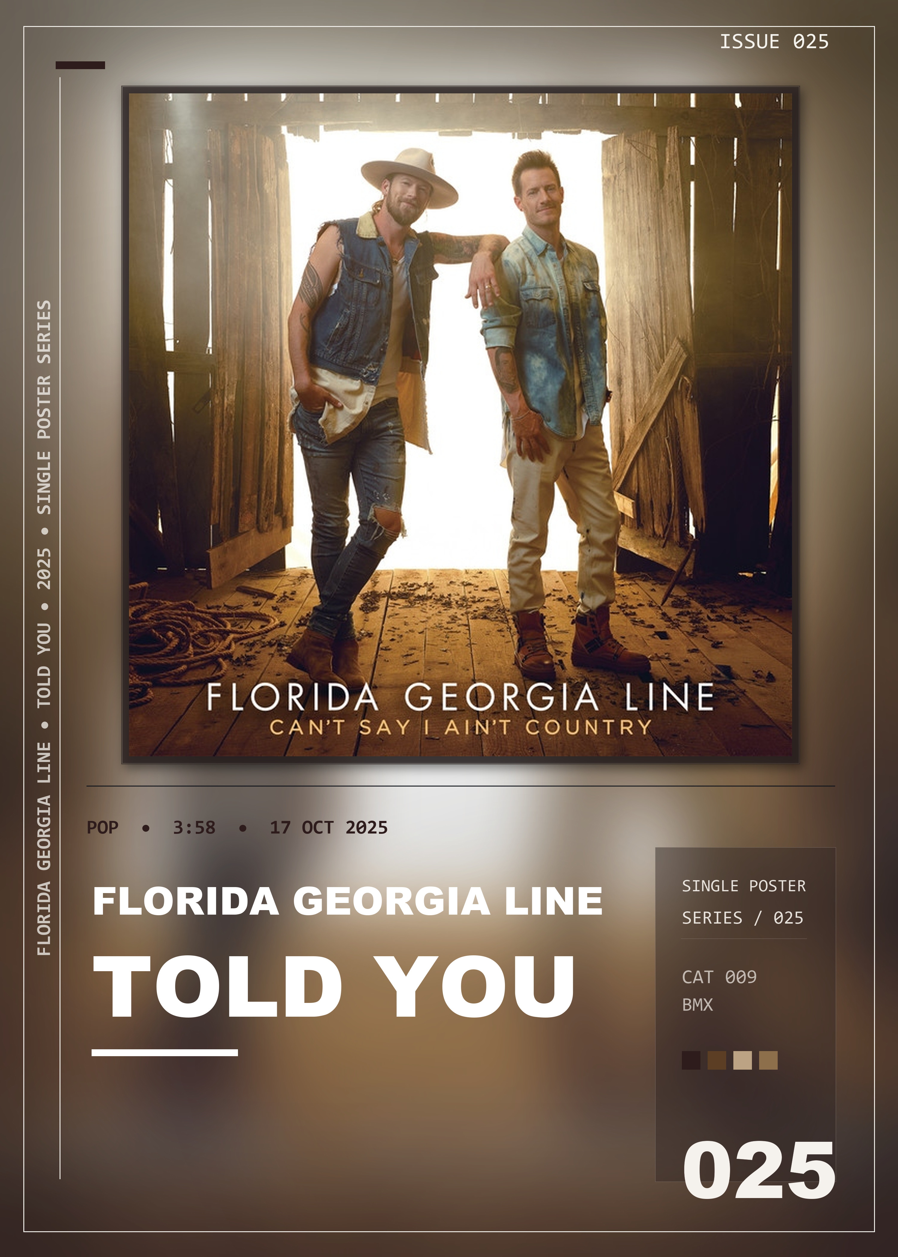 Music poster: Florida Georgia Line - Told You