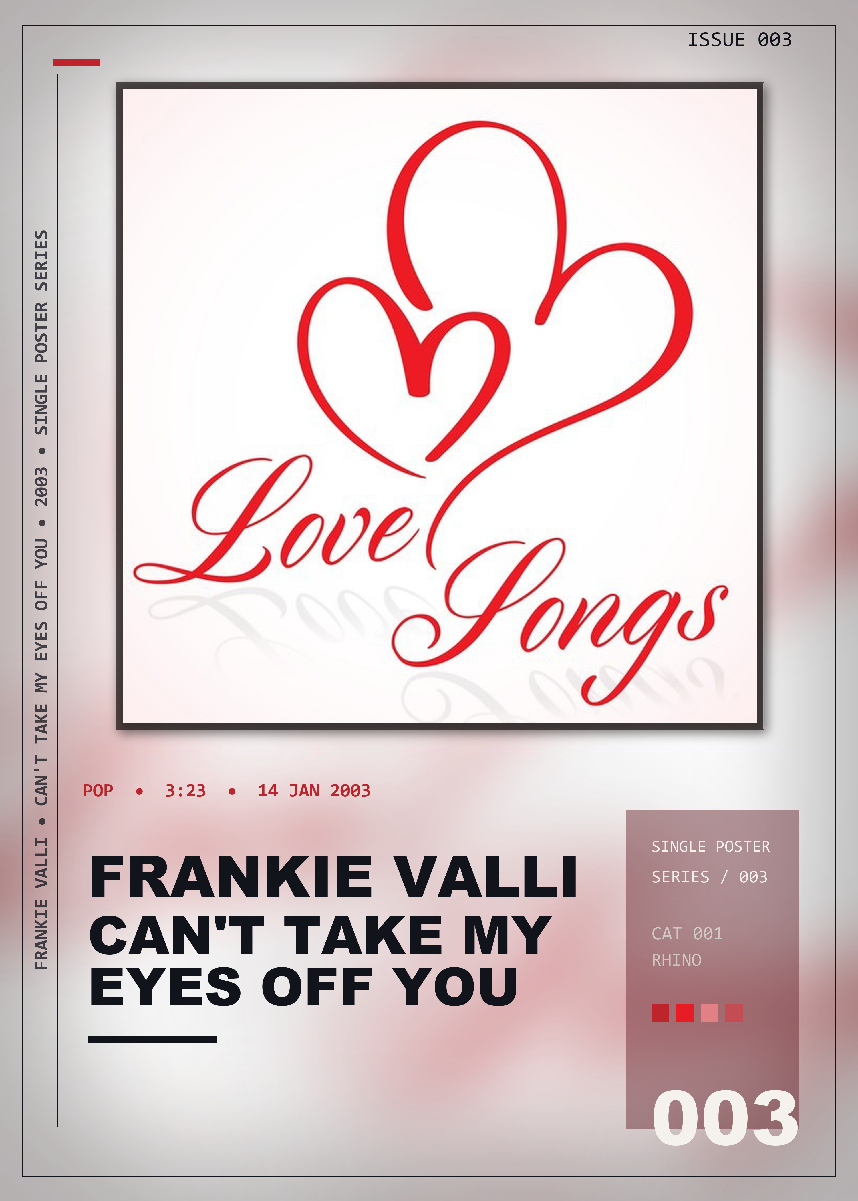 Music poster: Frankie Valli - Cant Take My Eyes Off You