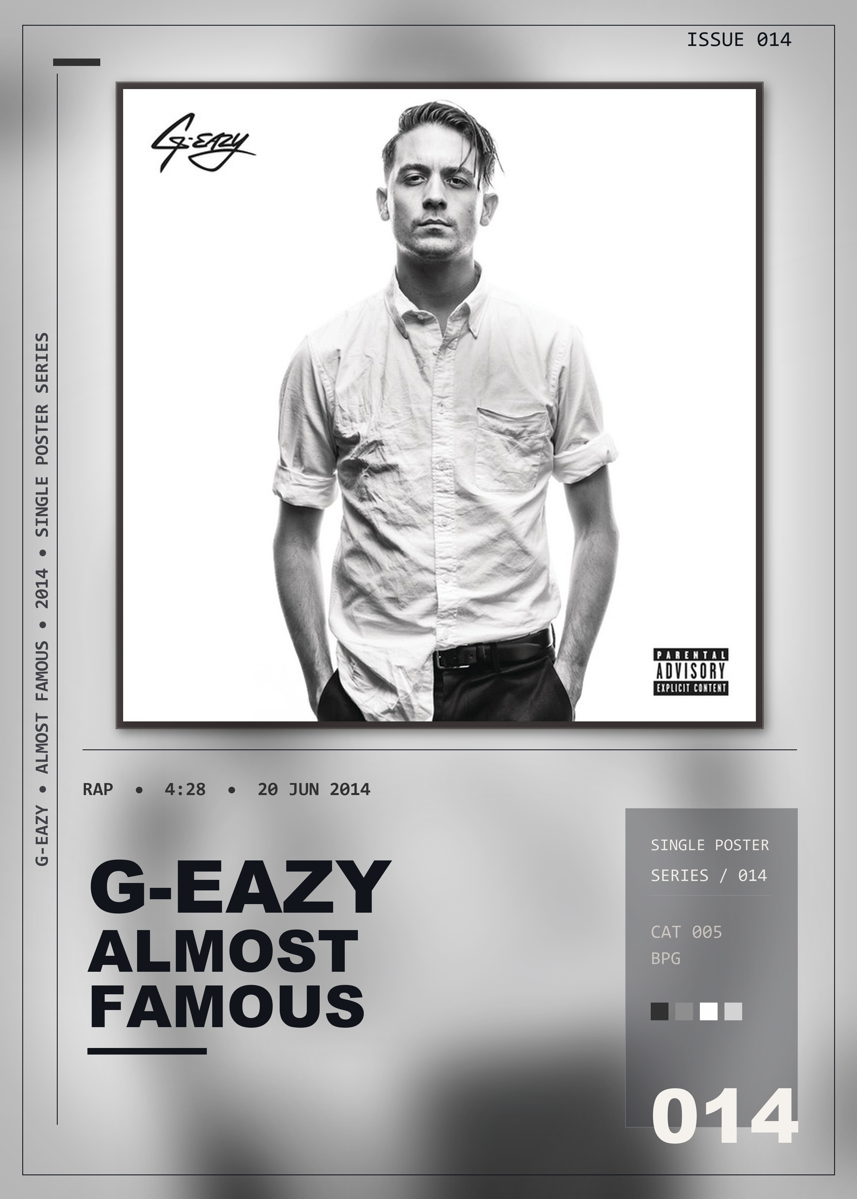 Music poster: G-Eazy - Almost Famous