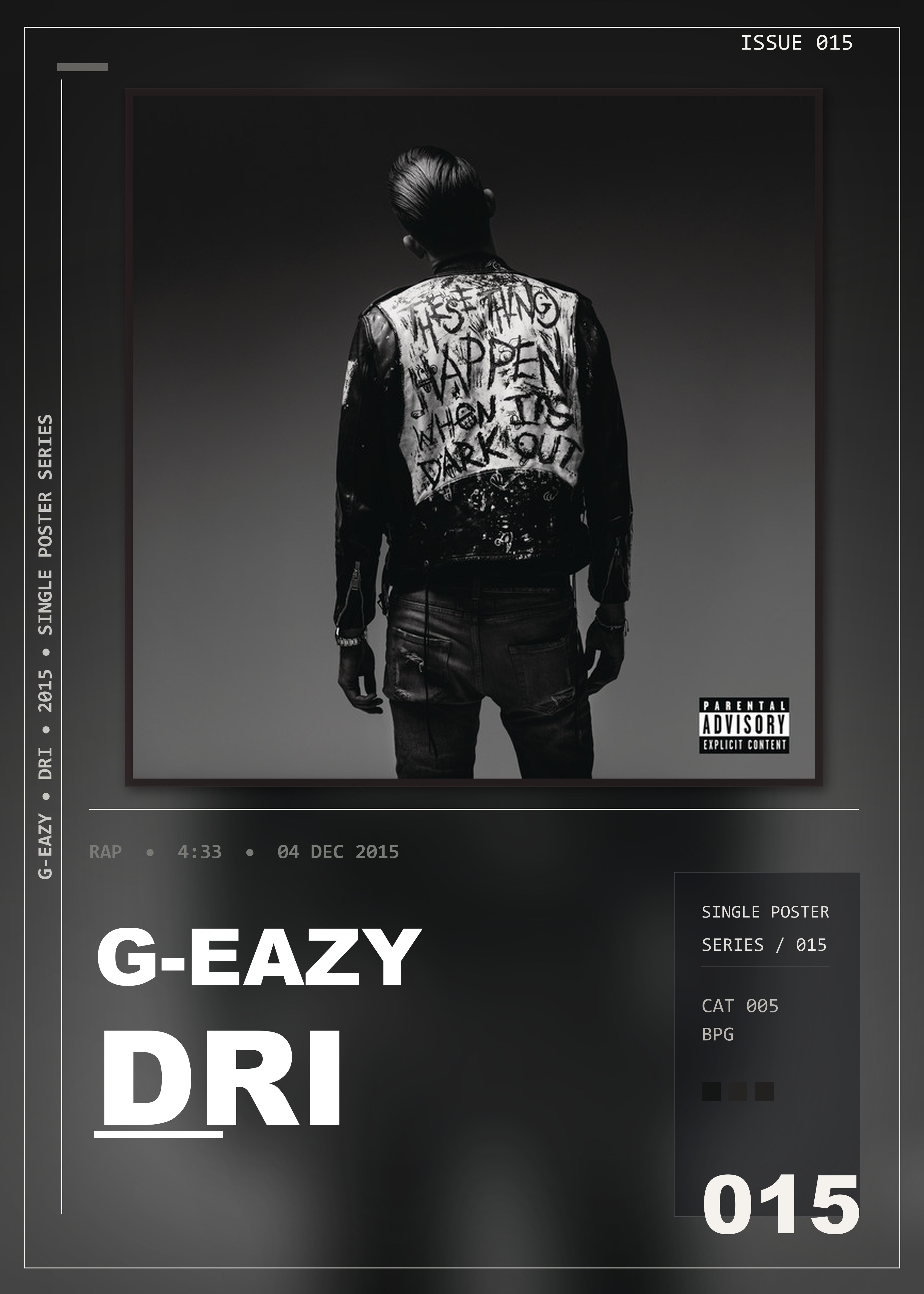 Music poster: G-Eazy - Drifting