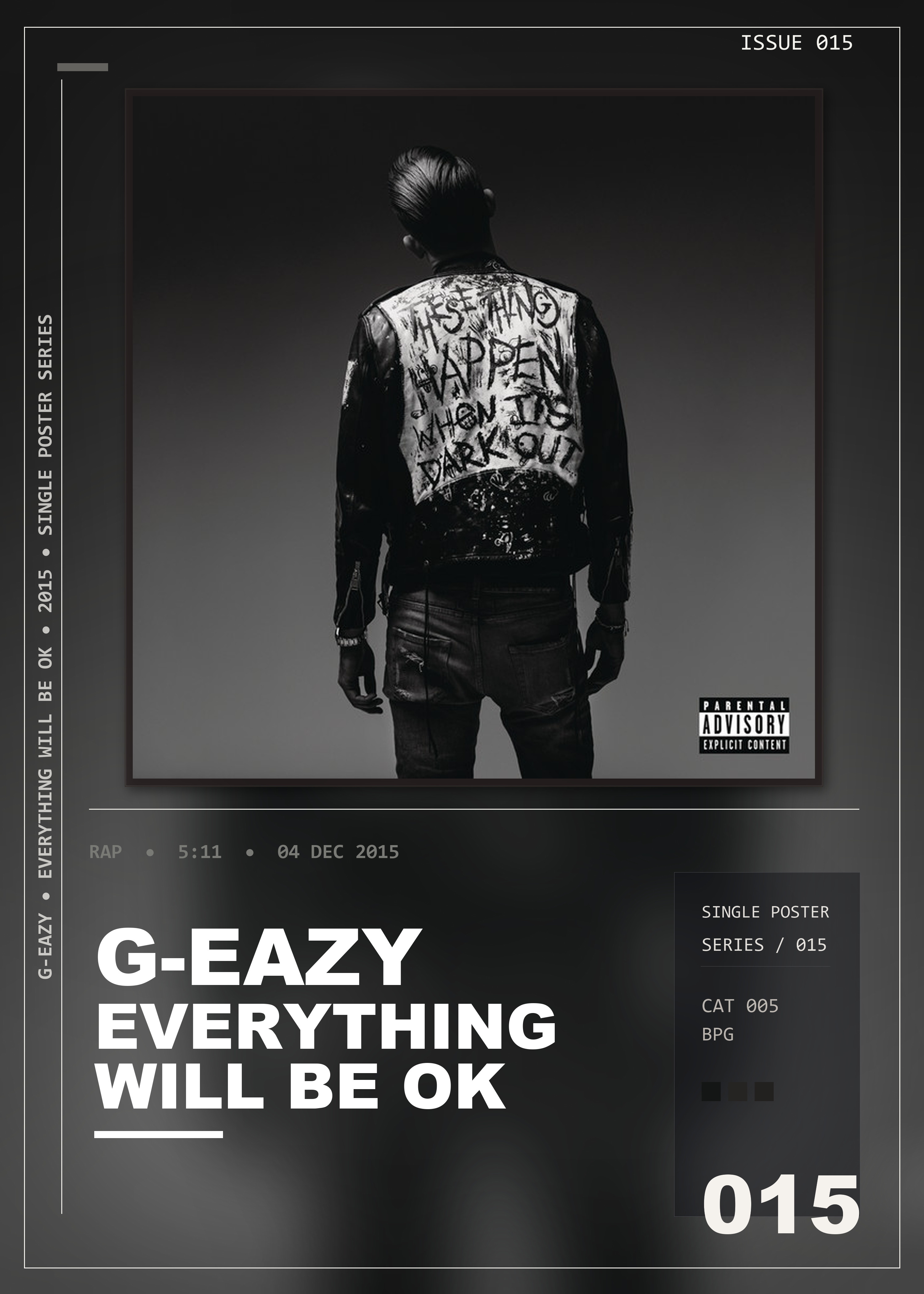 Music poster: G-Eazy - Everything Will Be OK