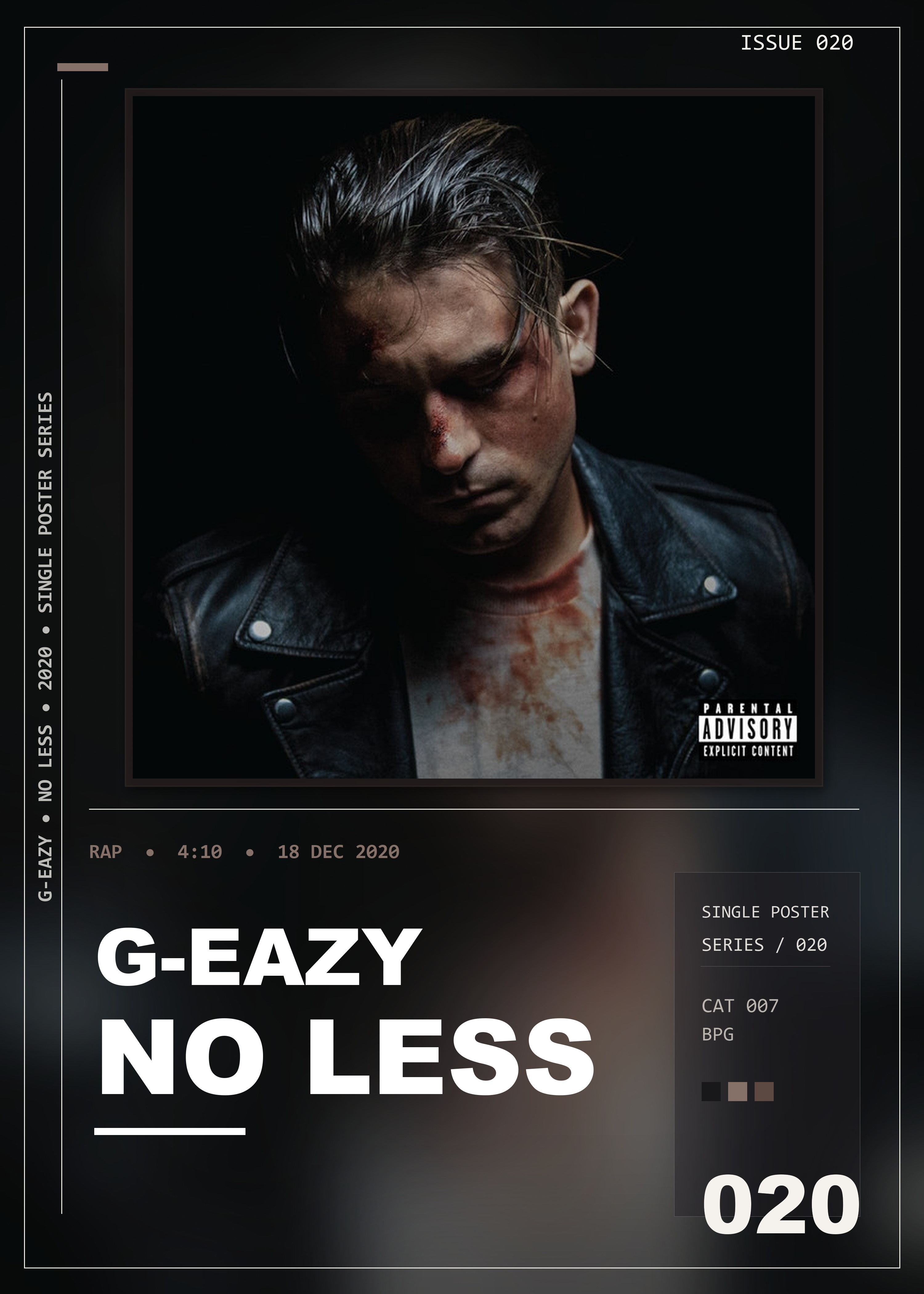 Music poster: G-Eazy - No Less