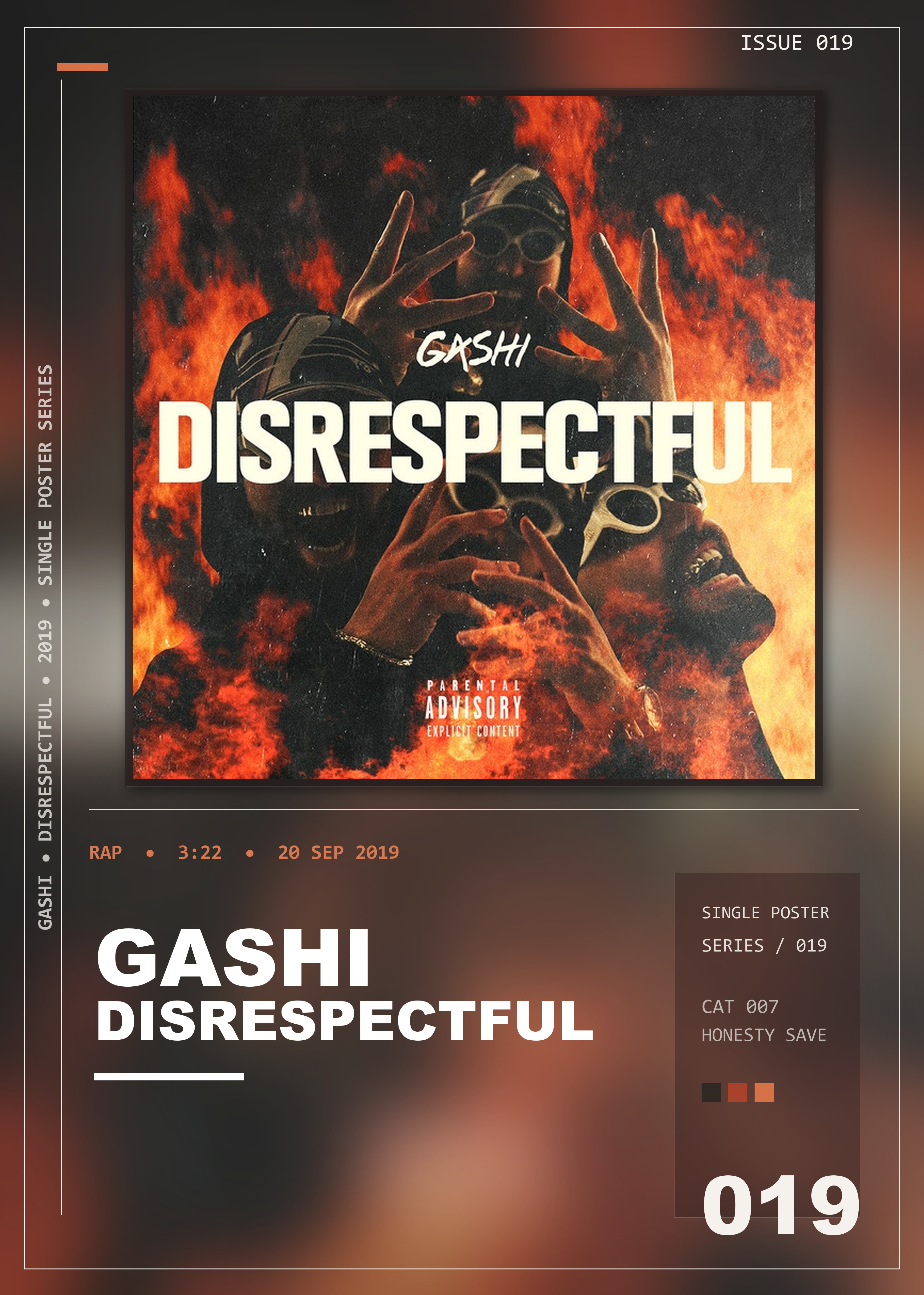 Music poster: GASHI - Disrespectful