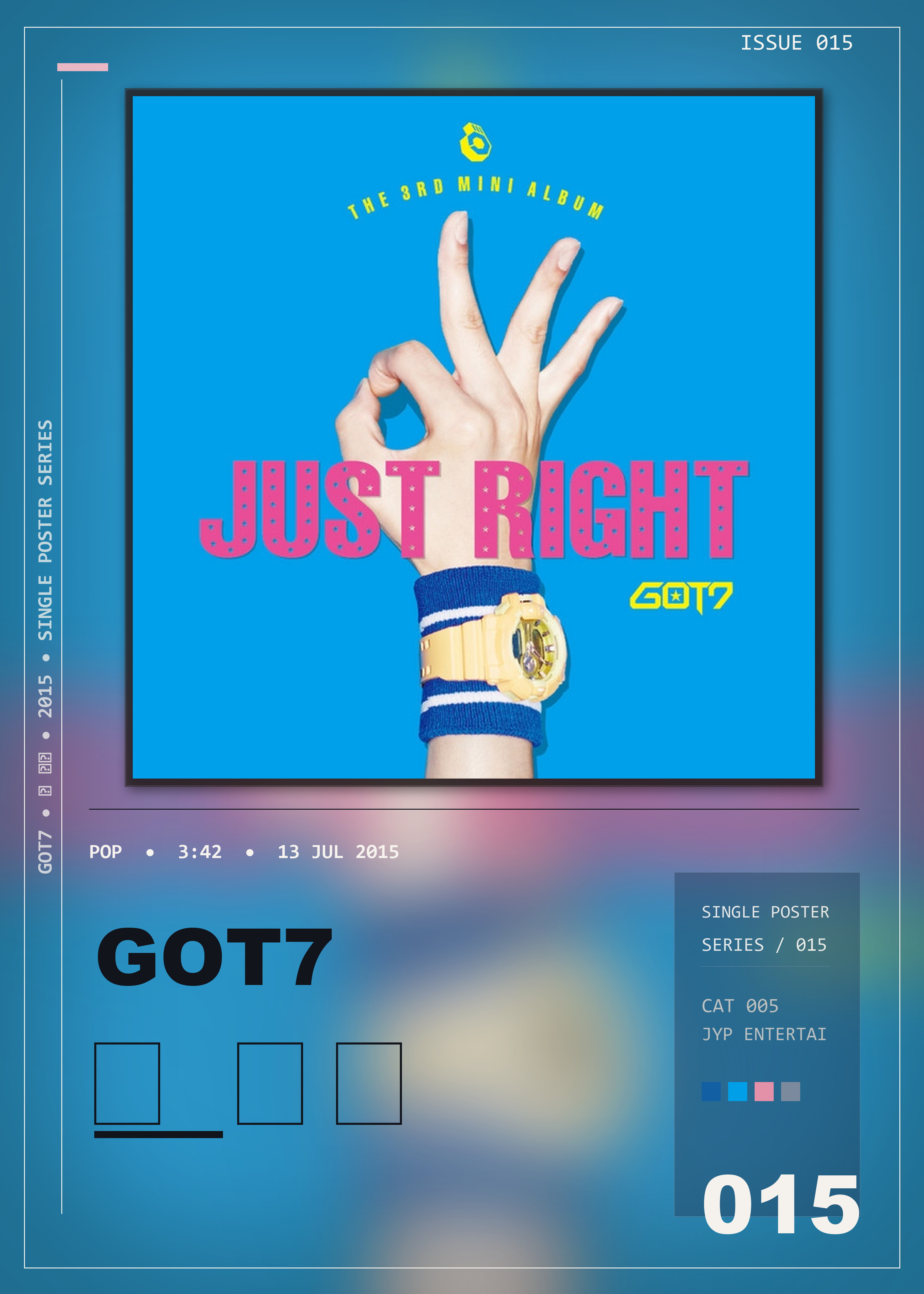 Music poster: GOT7 - 딱 좋아Just right