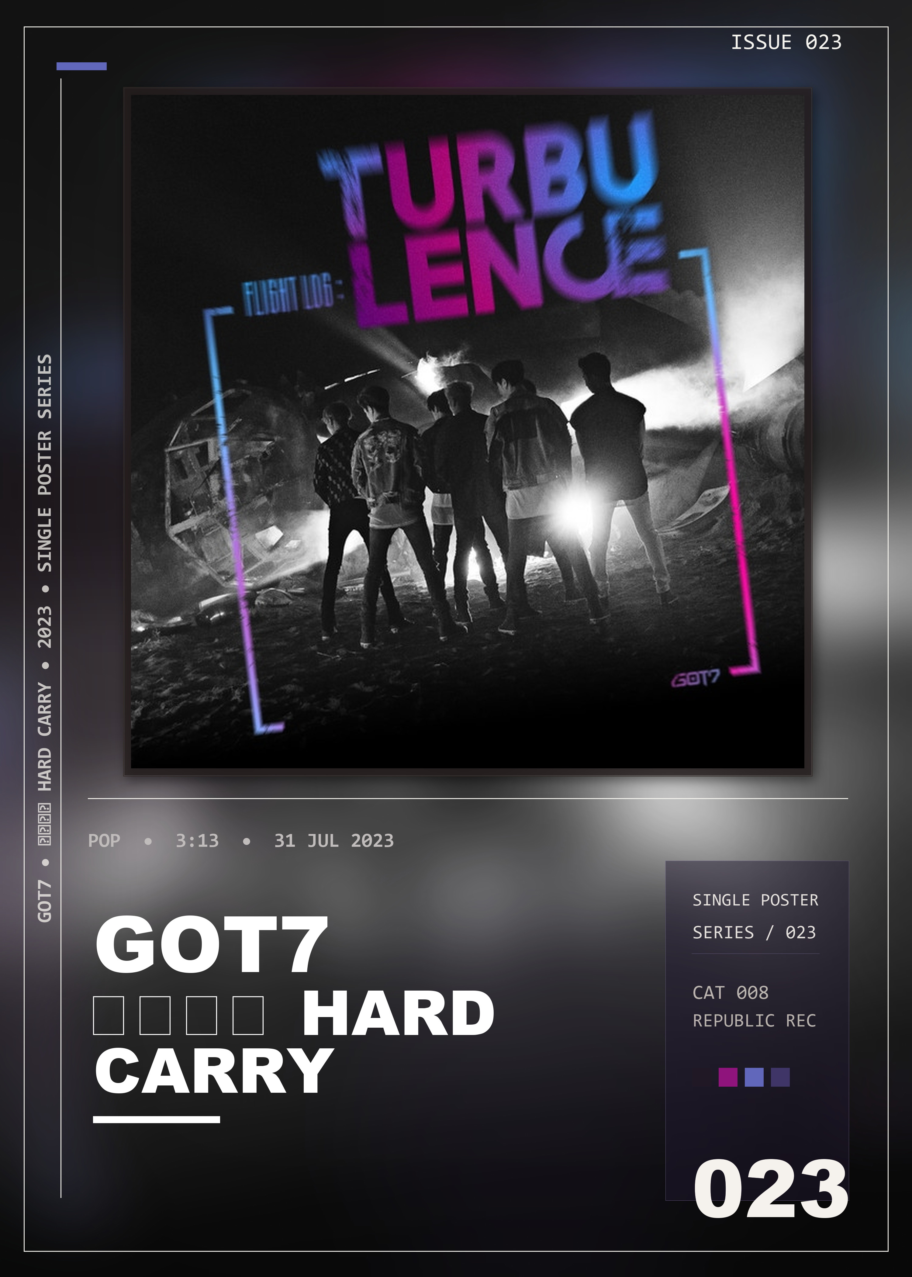 Music poster: GOT7 - 하드캐리 Hard Carry