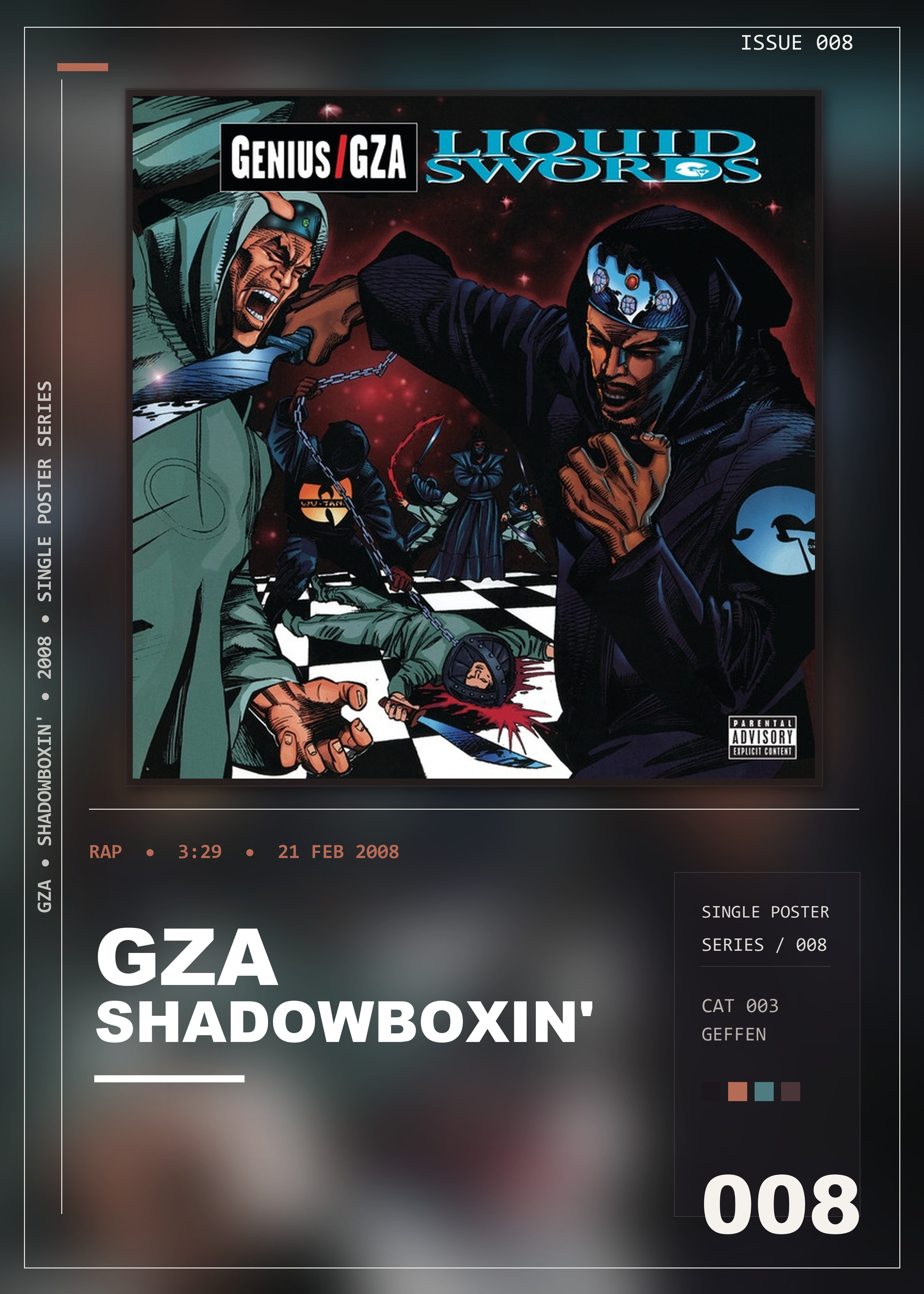 Music poster: GZA - Shadowboxin