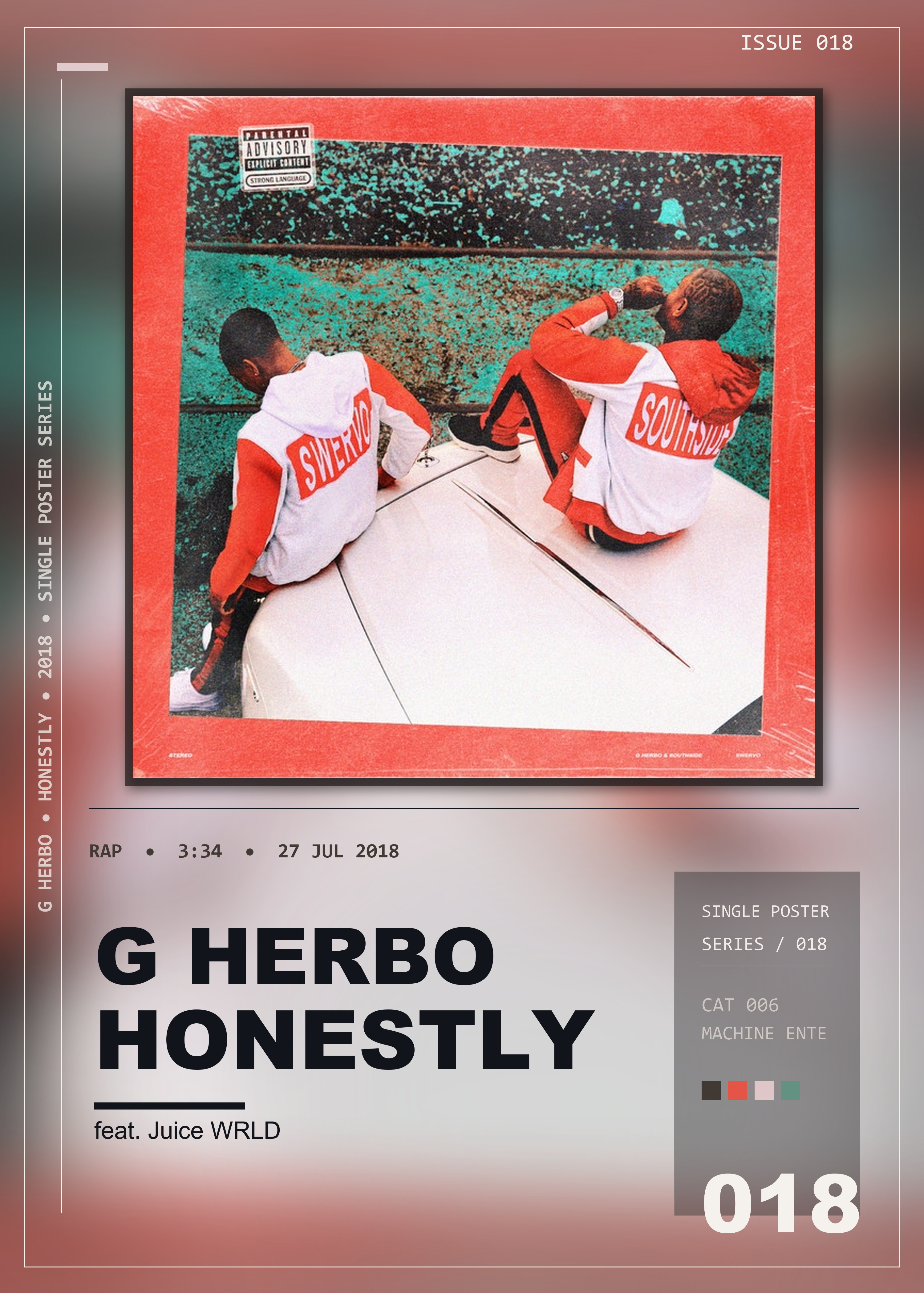 Music poster: G Herbo - Honestly feat Juice WRLD