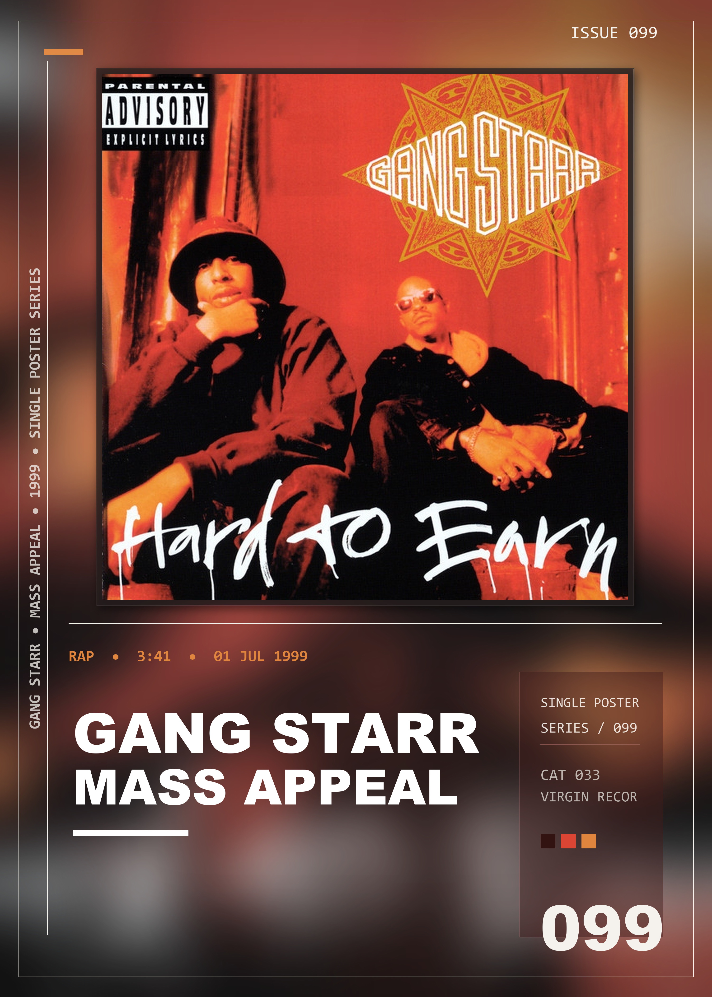 Music poster: Gang Starr - Mass Appeal