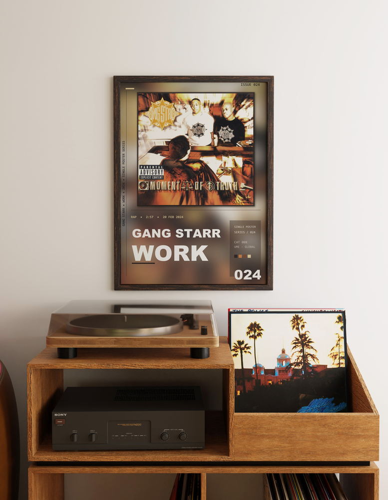 Music poster: Gang Starr - Work