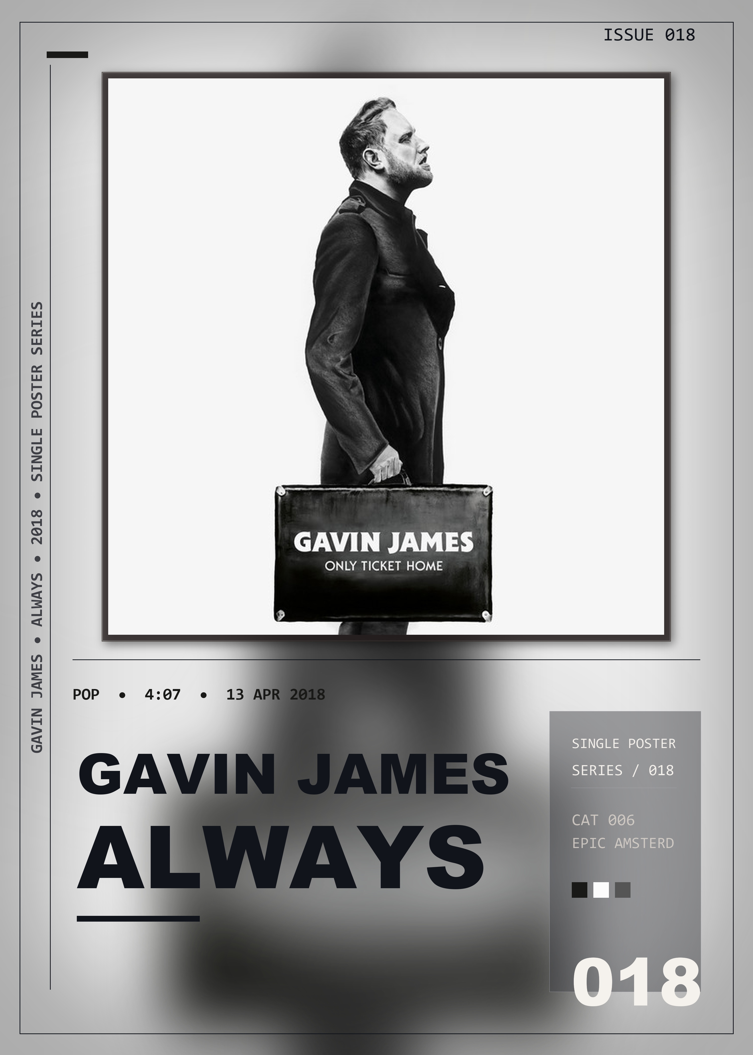 Music poster: Gavin James - Always