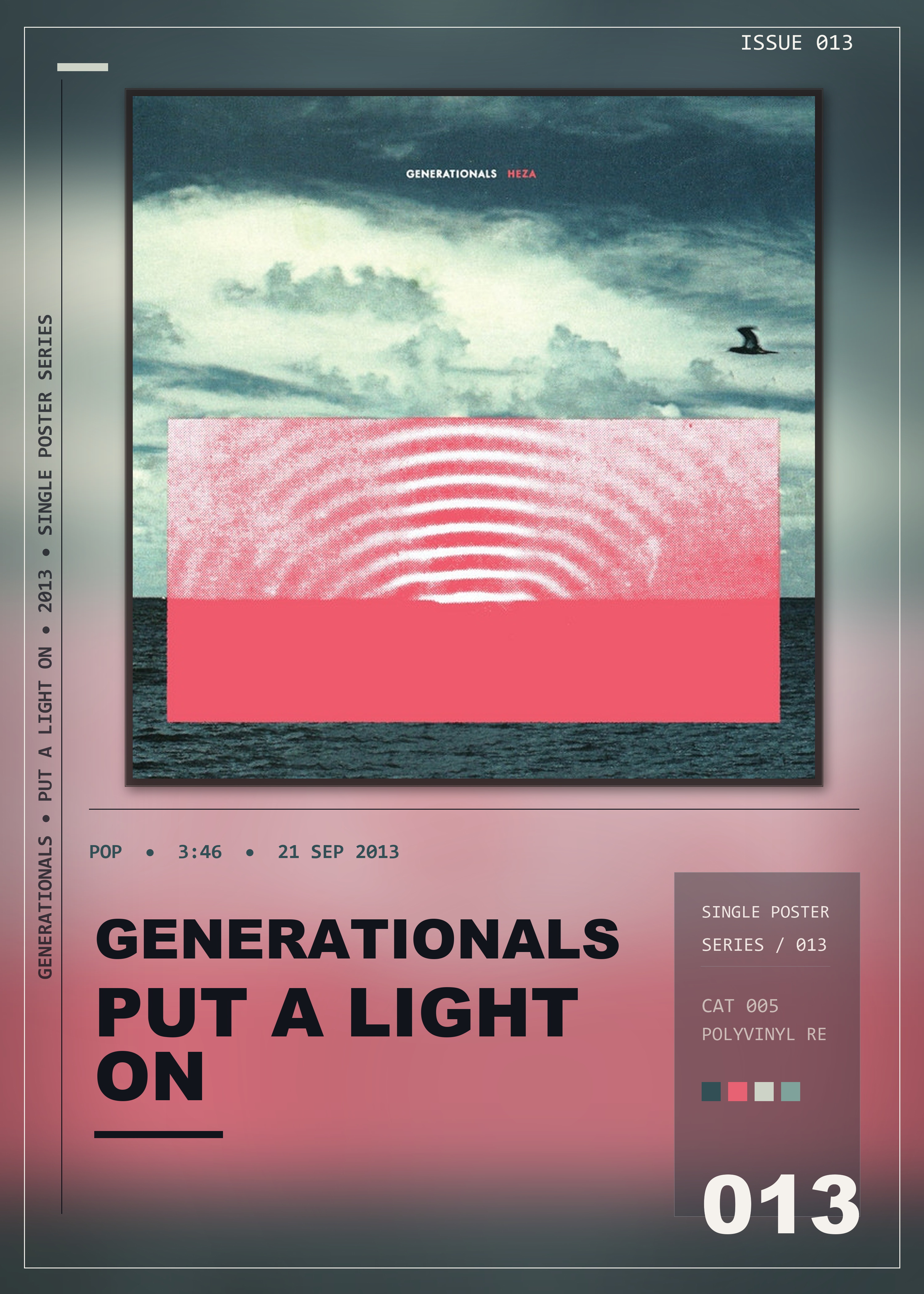 Music poster: Generationals - Put a Light On