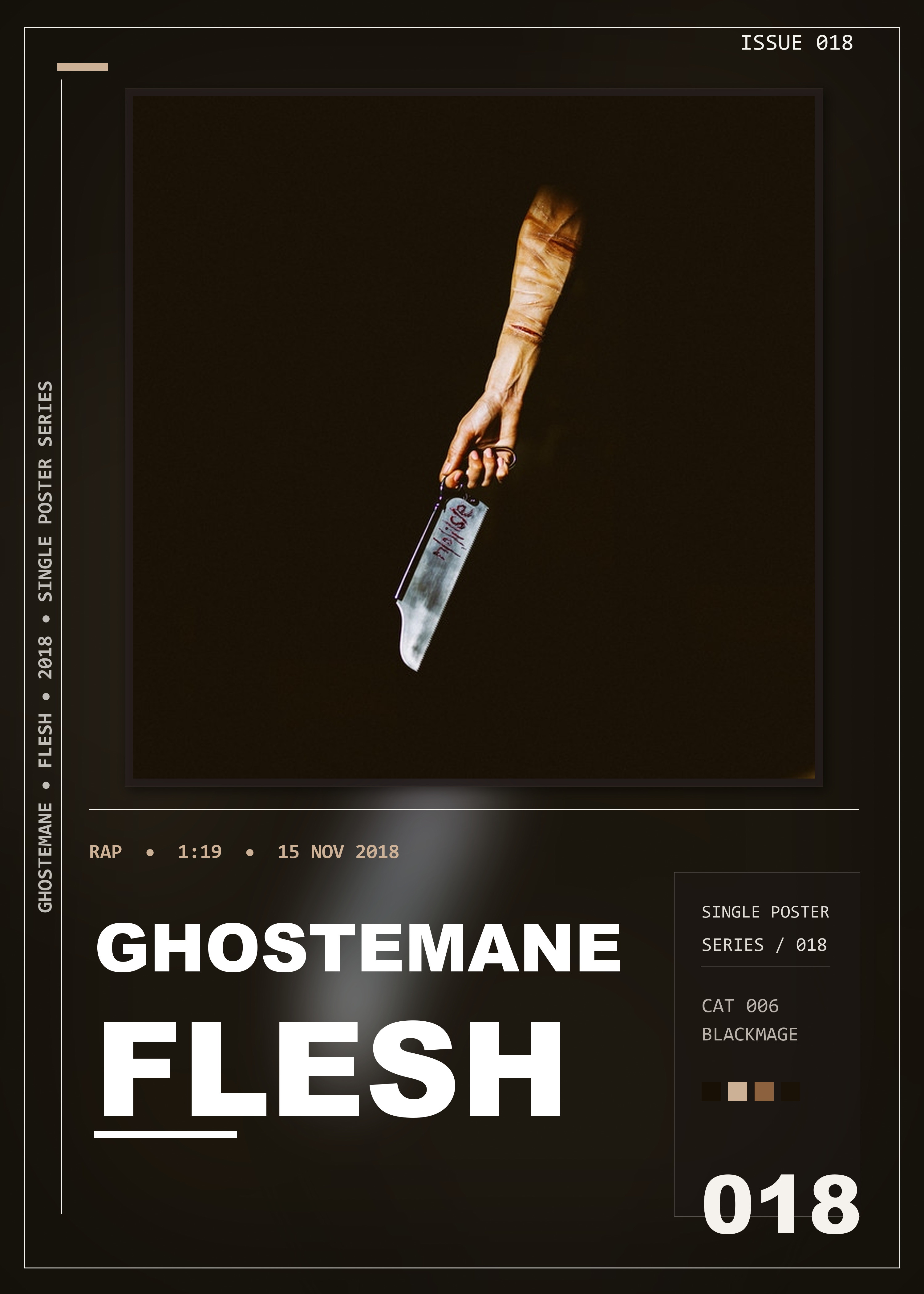 Music poster: Ghostemane - Flesh