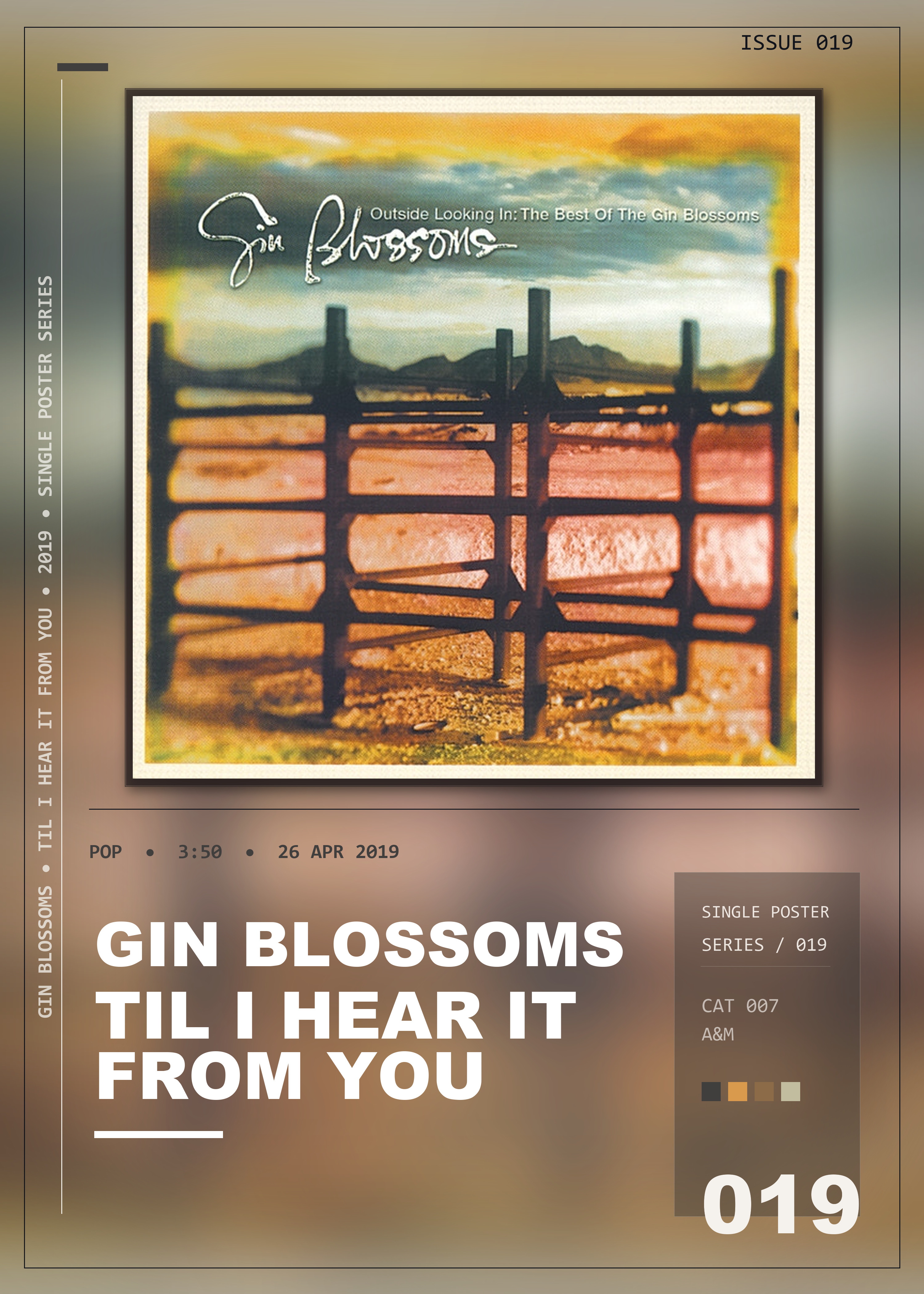 Music poster: Gin Blossoms - Til I Hear It From You